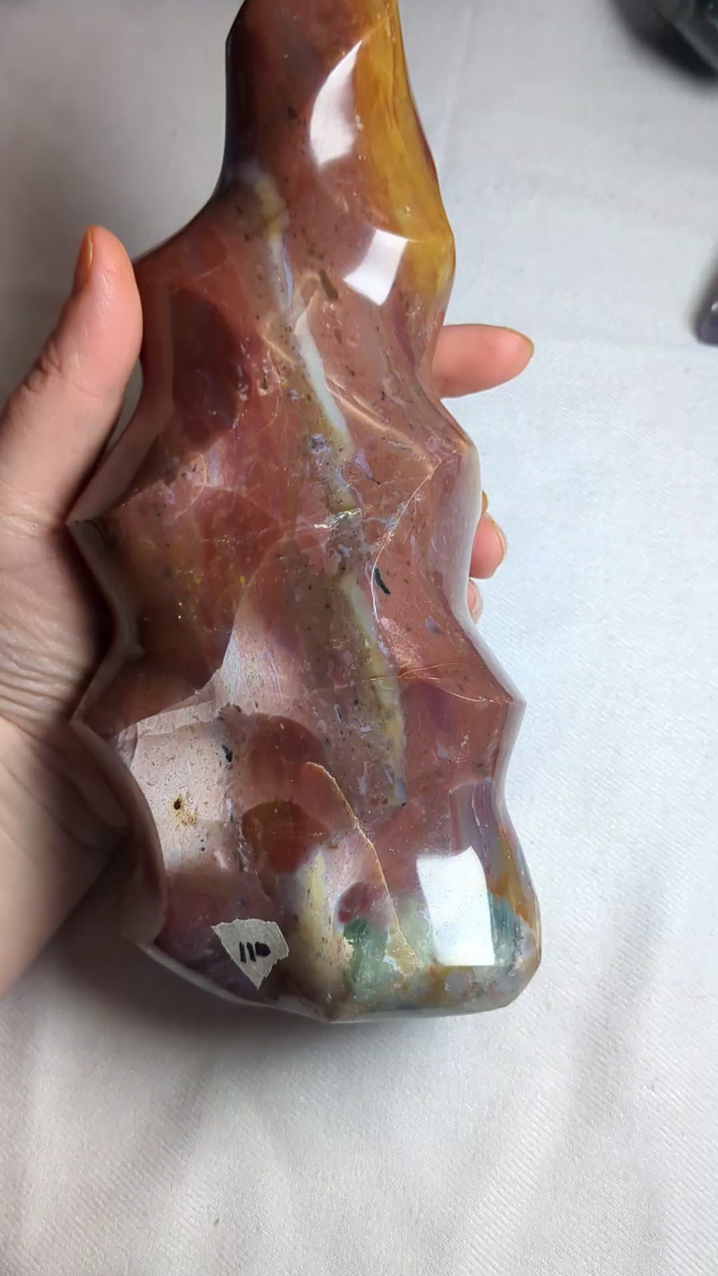 Red/Yellow Extra Large Ocean Jasper Flame