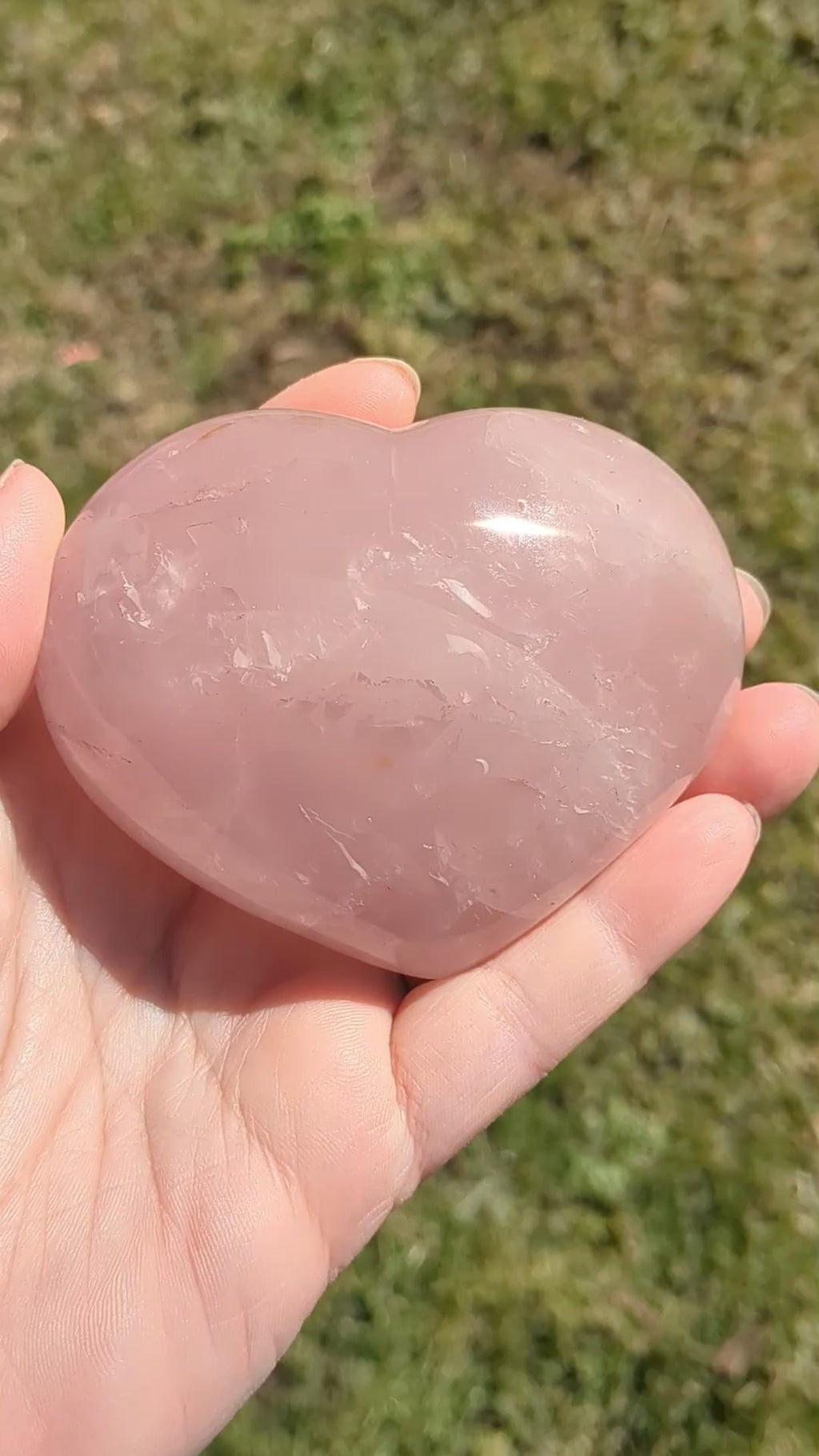 Rose Quartz Heart B