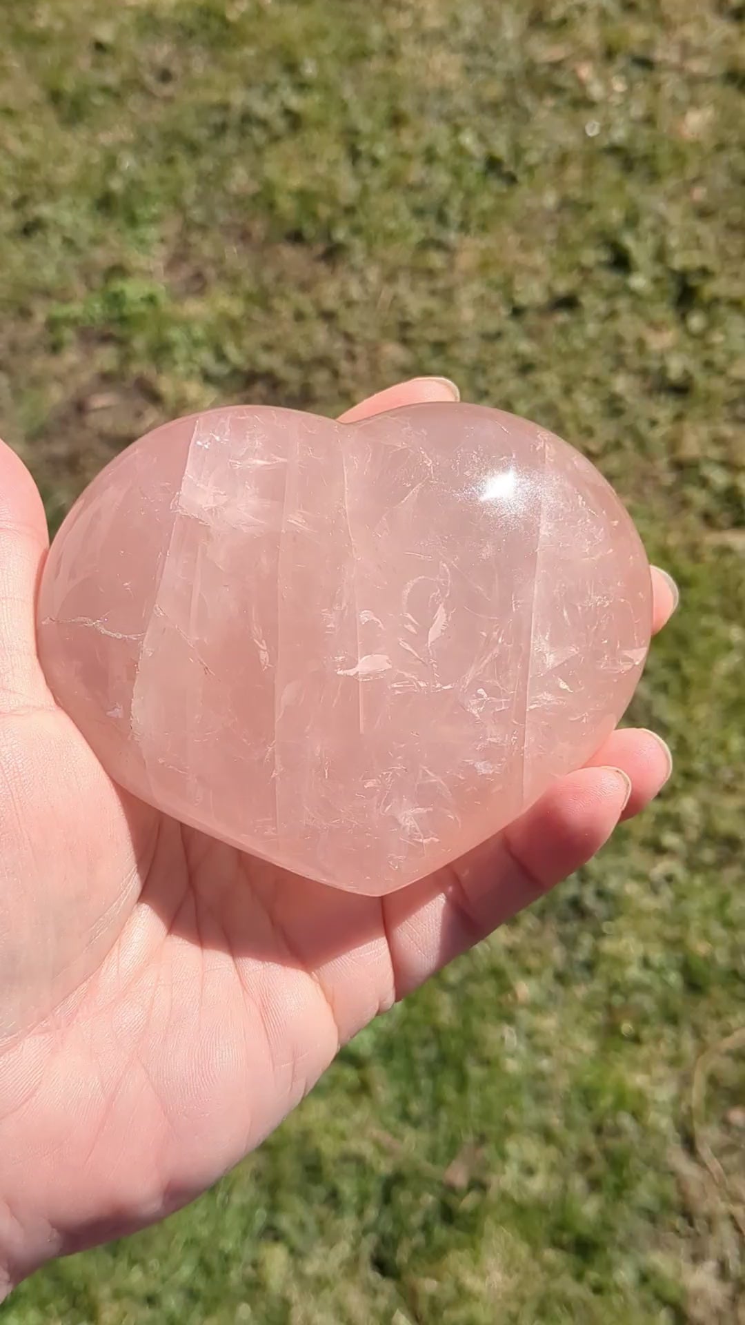 Rose Quartz Heart C
