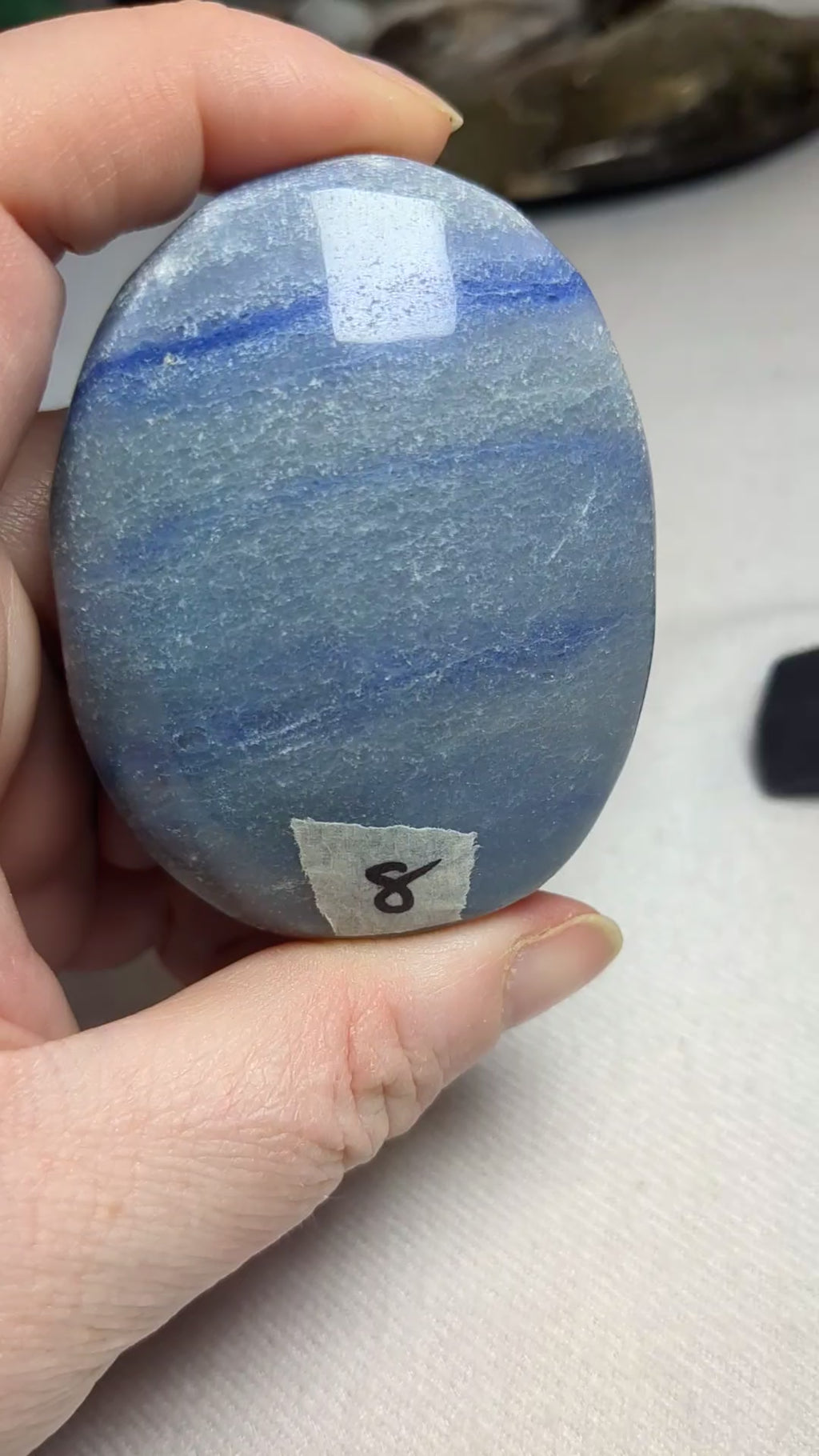 Blue aventurine palm stone B