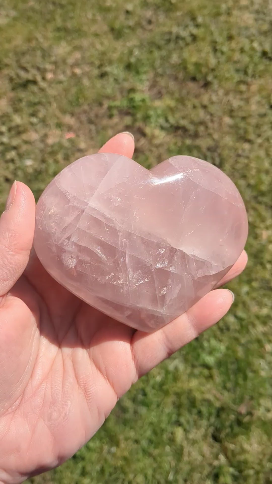 Rose Quartz Heart A