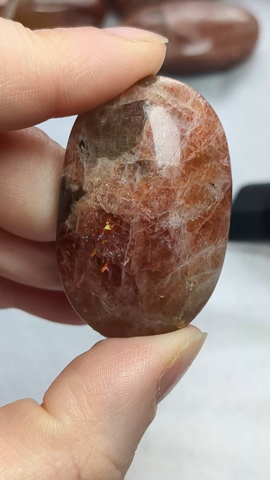 Sunstone worry stone