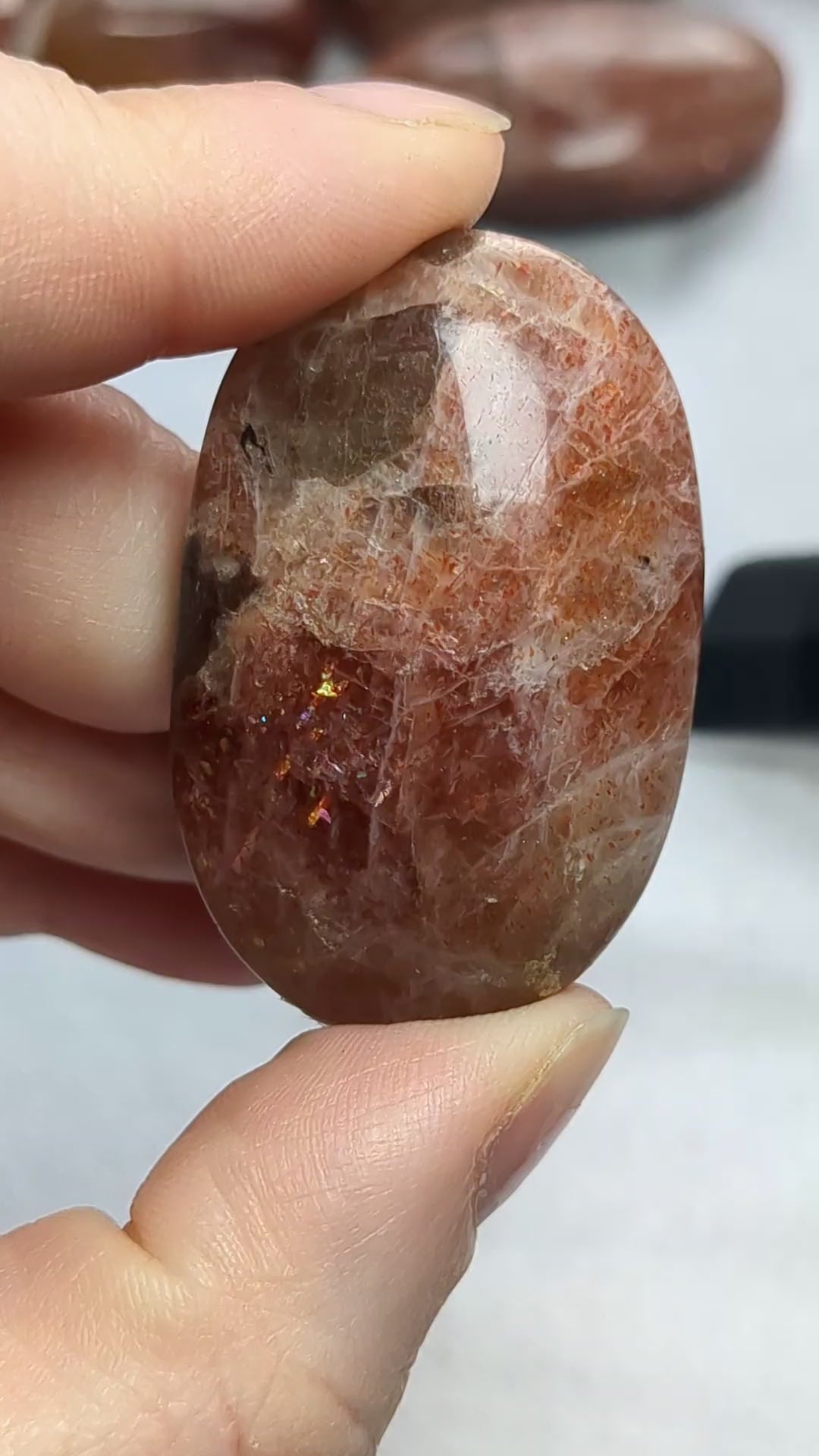 Sunstone worry stone