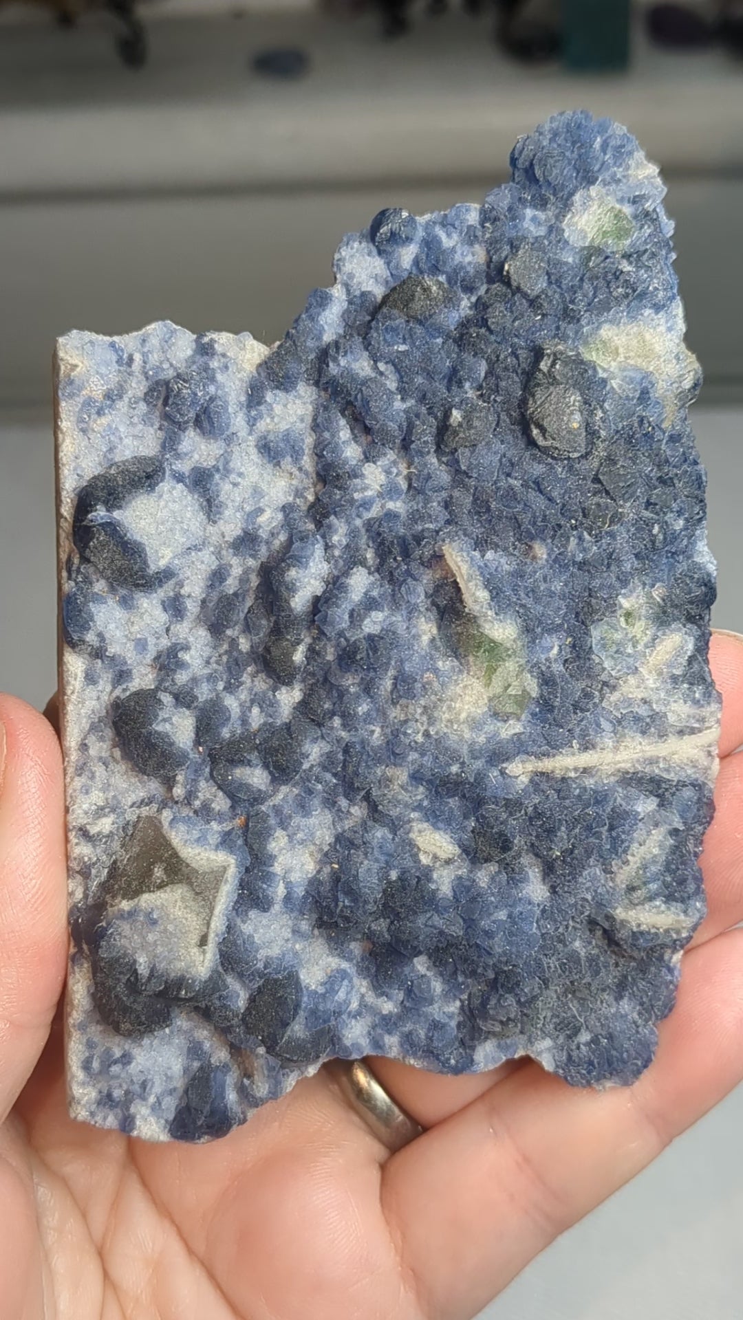 Blueberry Fluorite Specimen