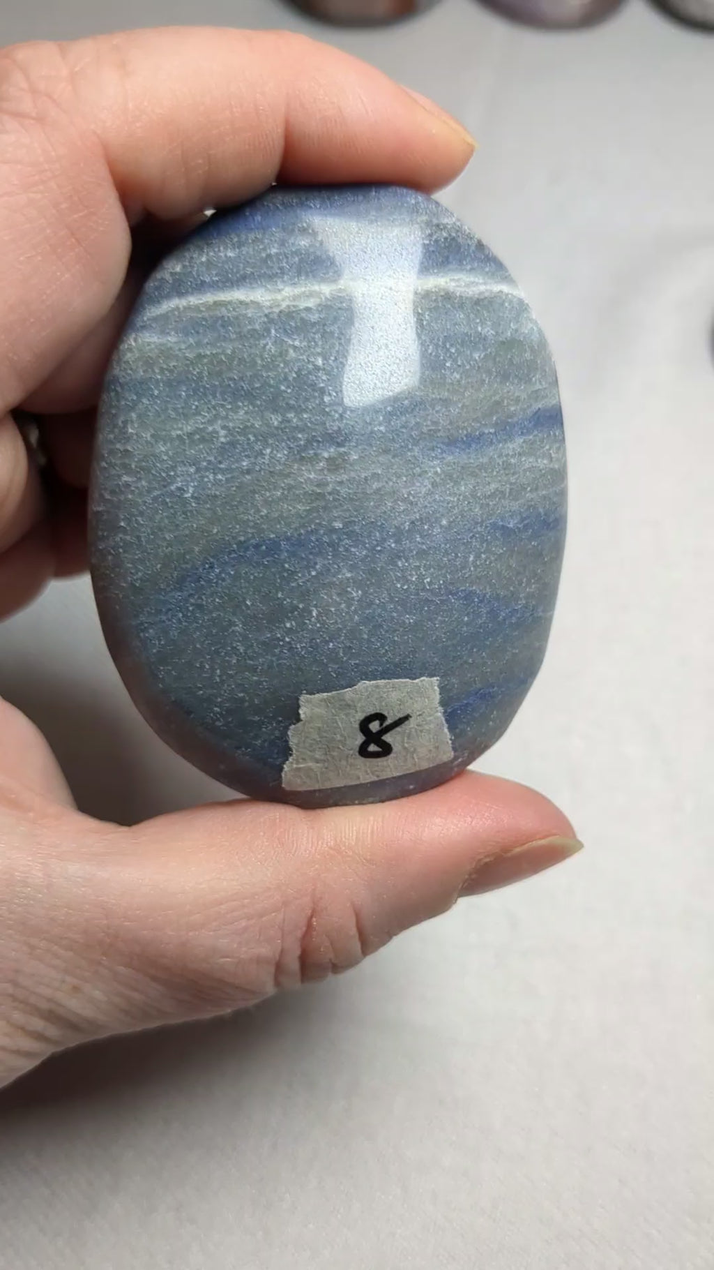 Blue aventurine palm stone A
