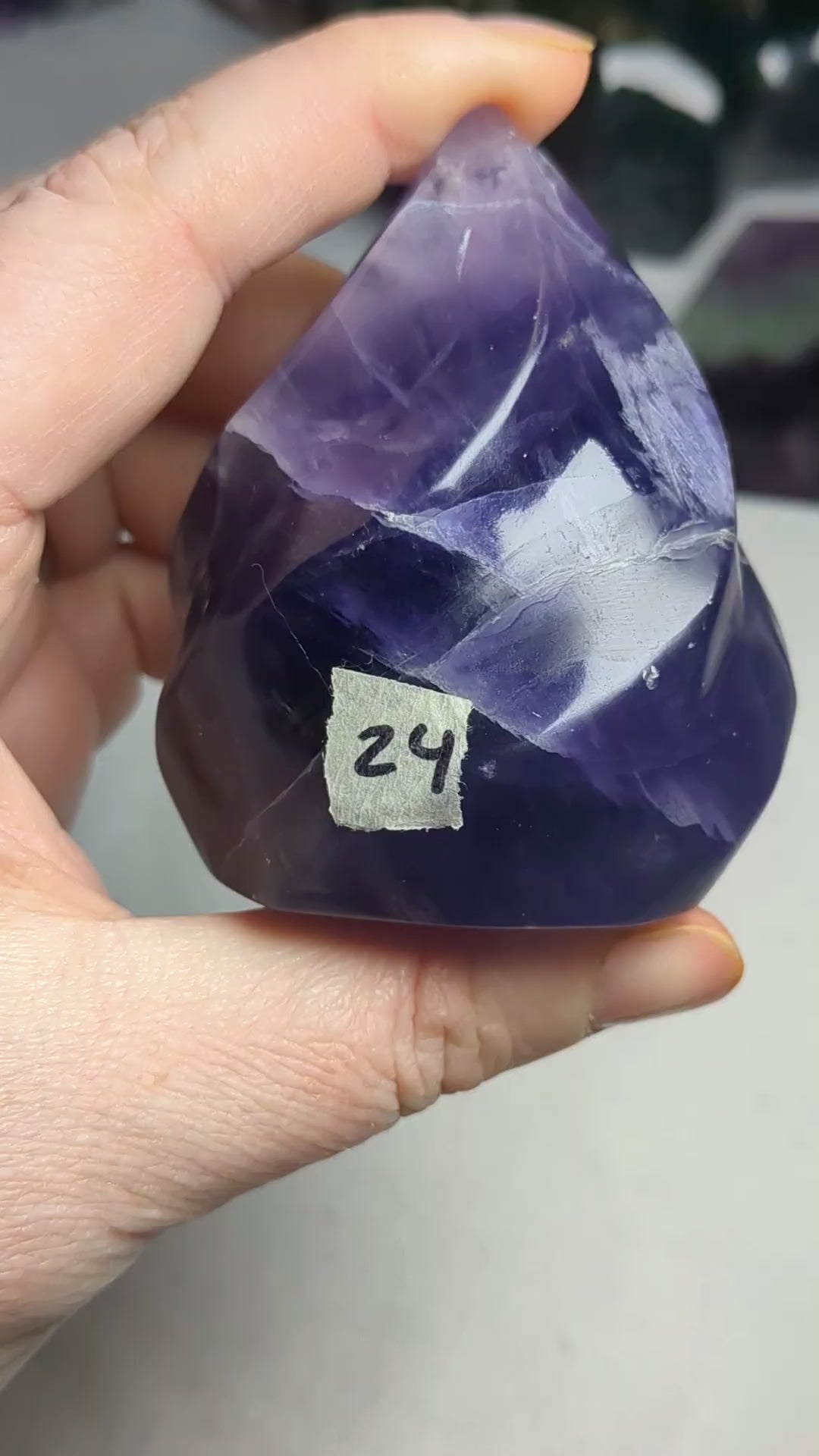 Purple Fluorite Flame