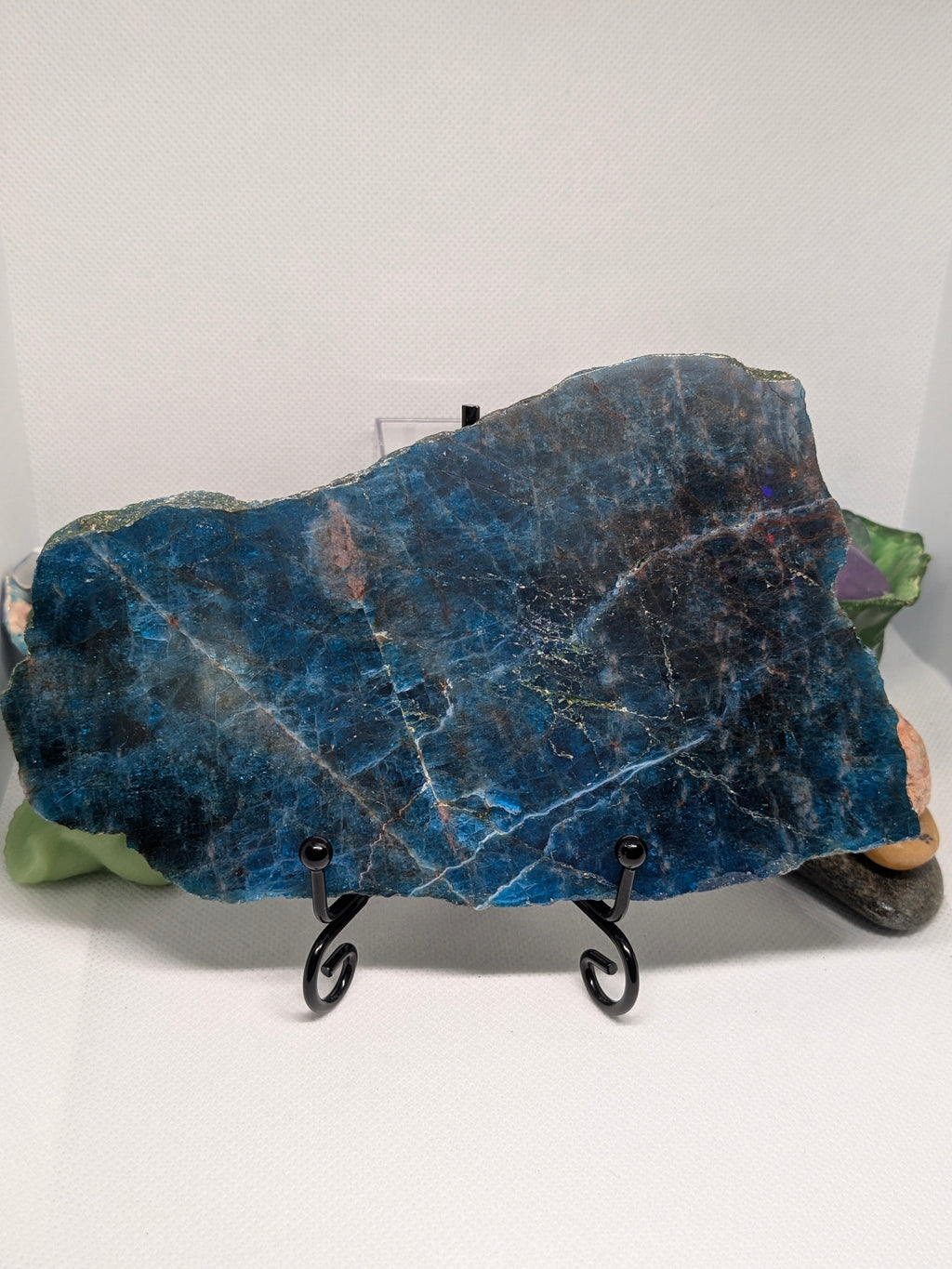 Blue Apatite Slab A