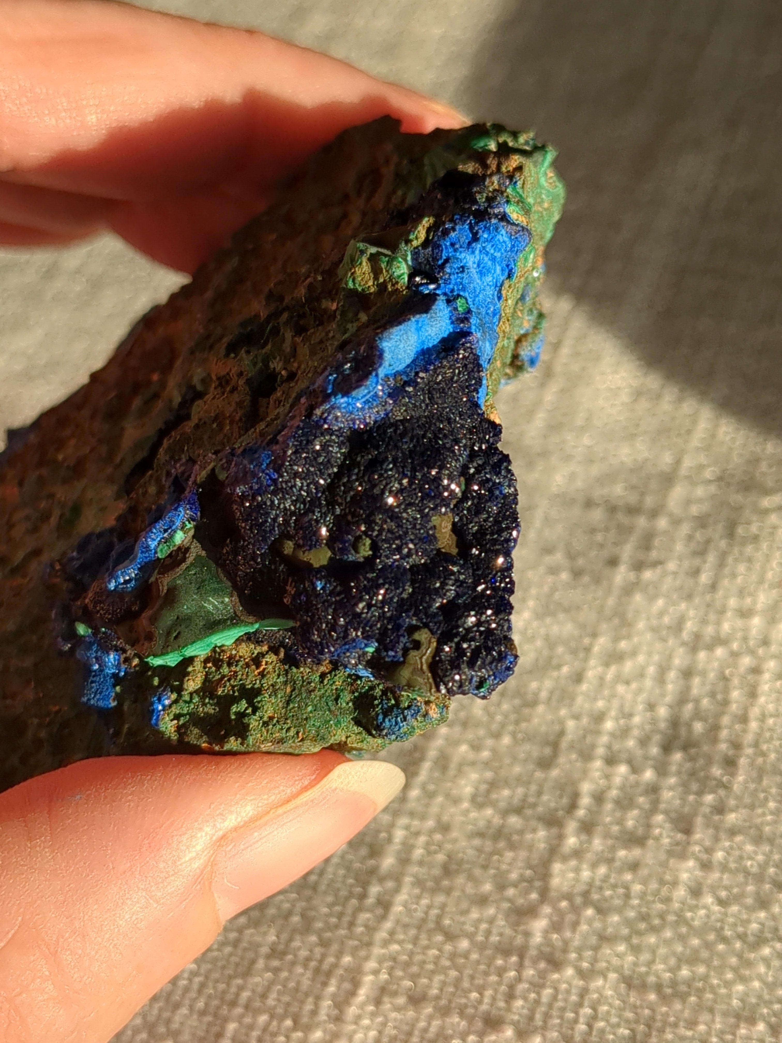 Malachite with Azurite specimen