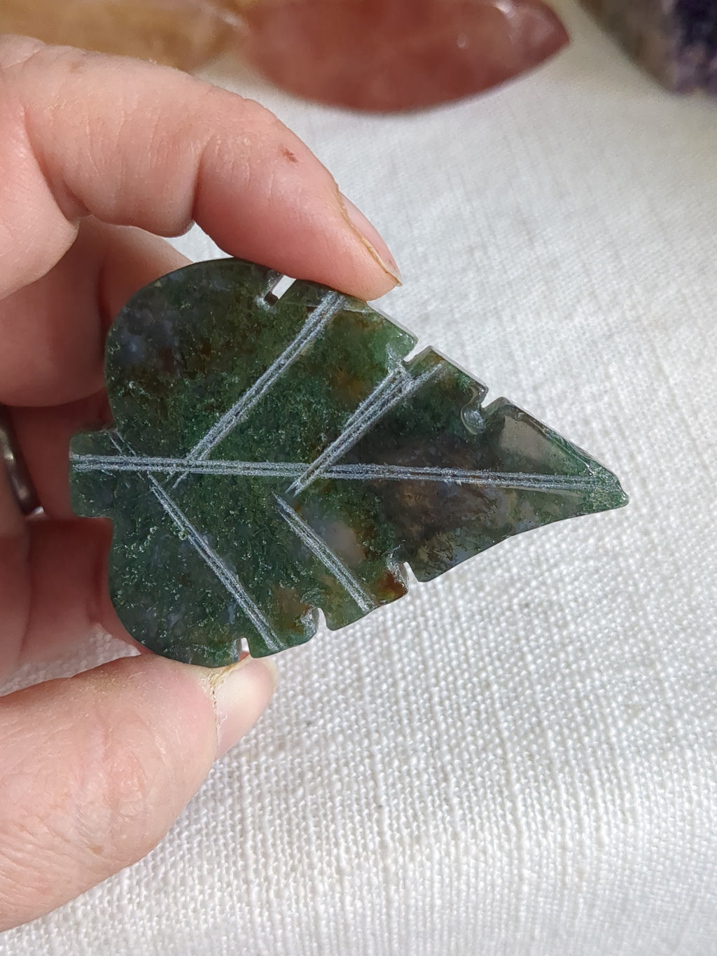 Moss agate leaf