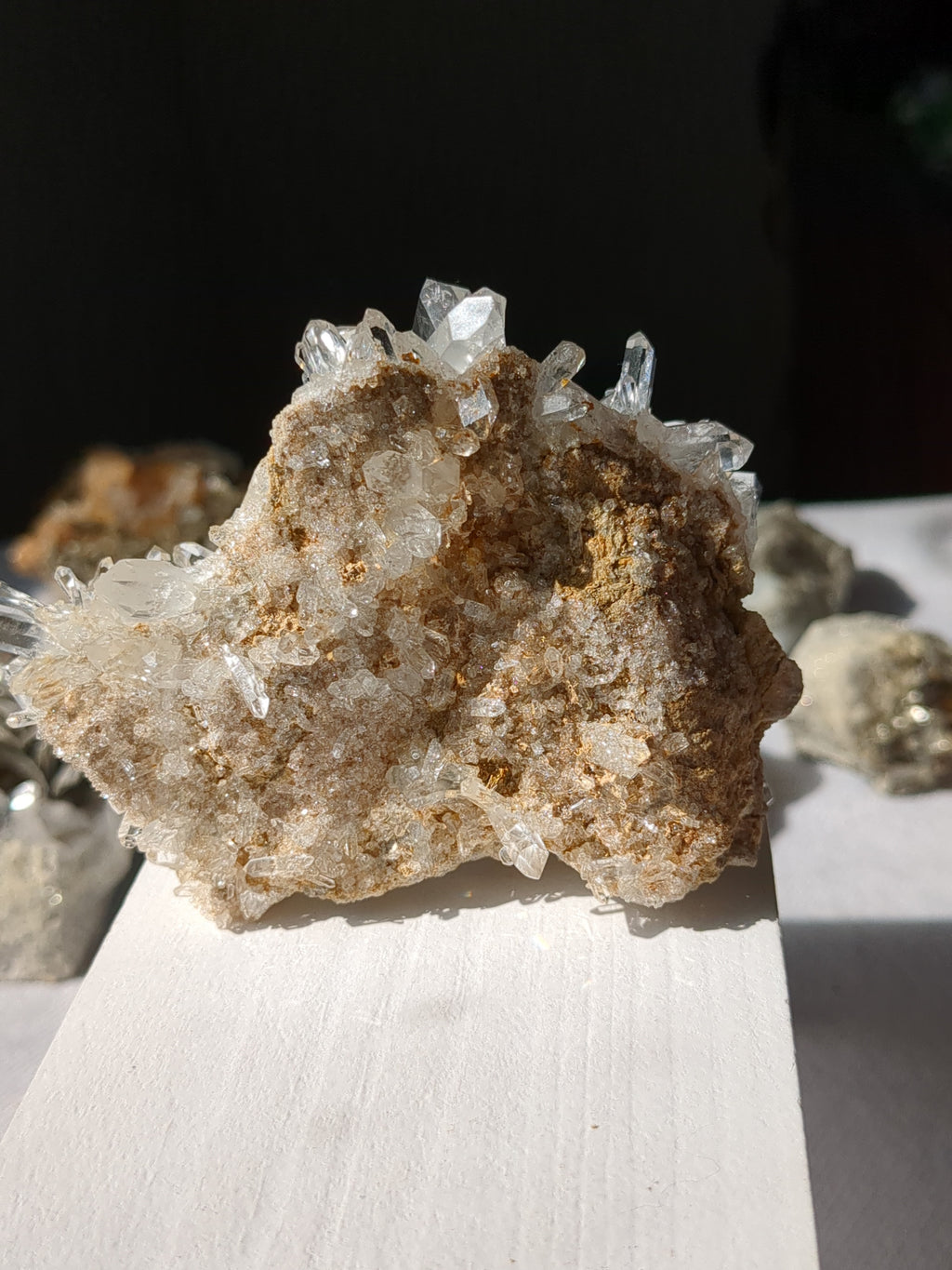 Clear quartz cluster