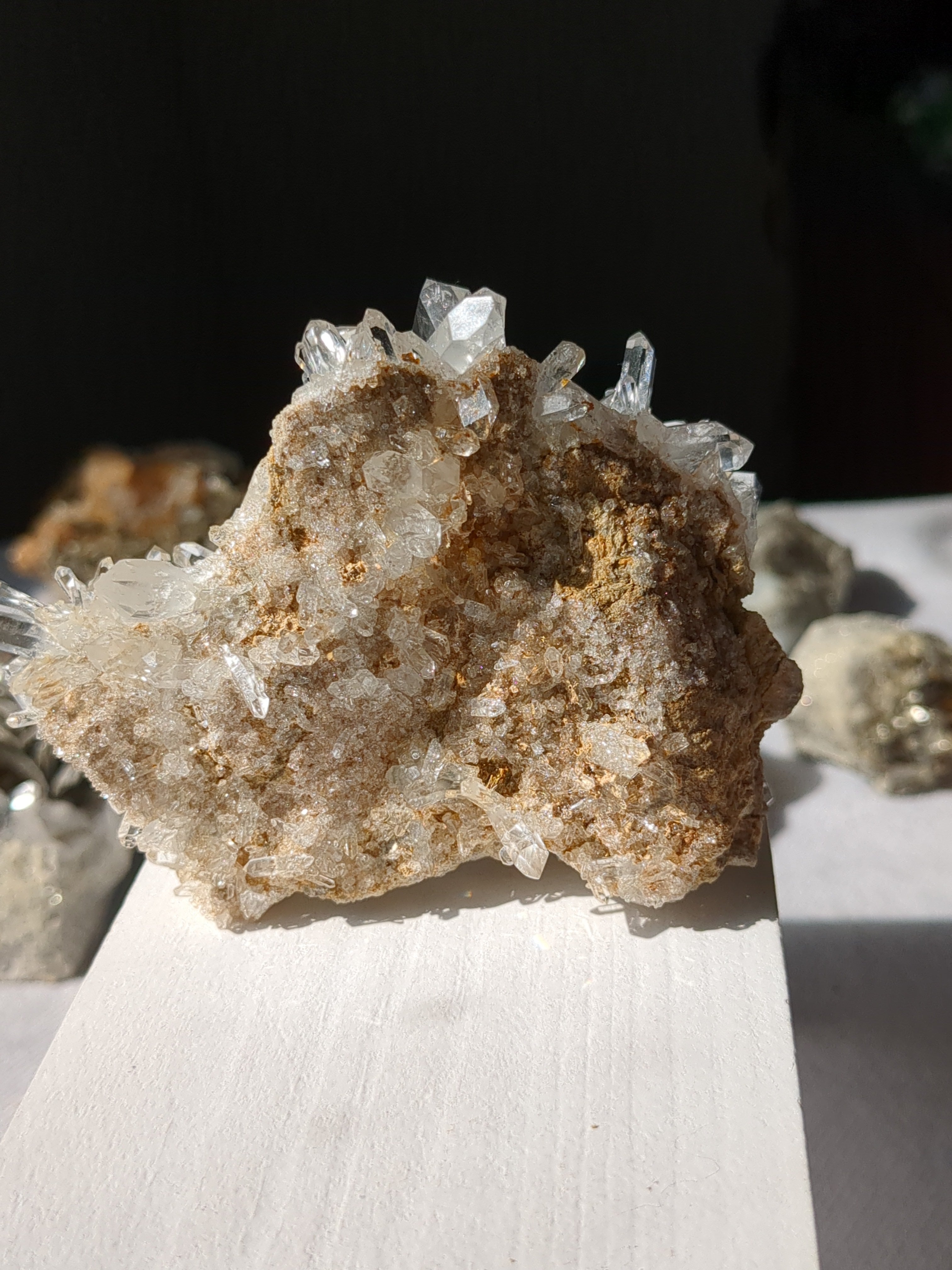 Clear quartz cluster