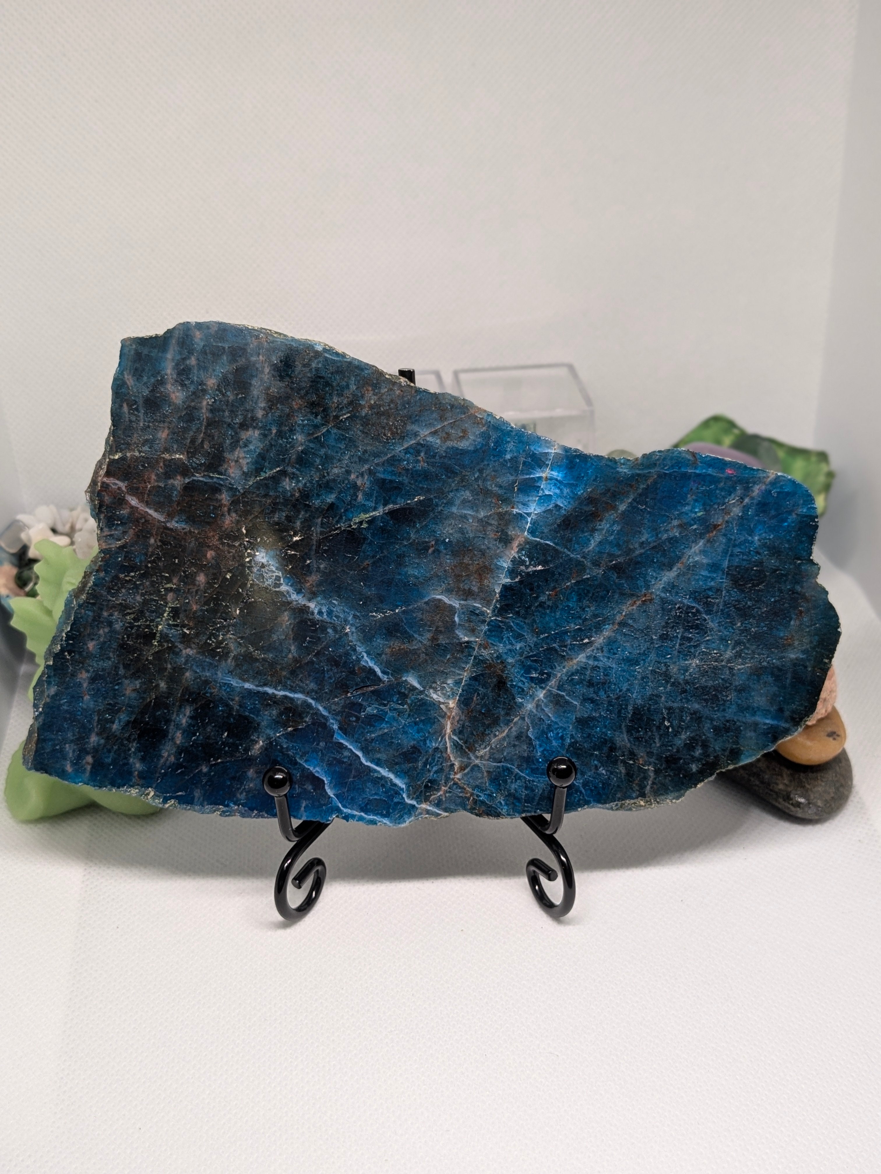 Blue Apatite Slab A