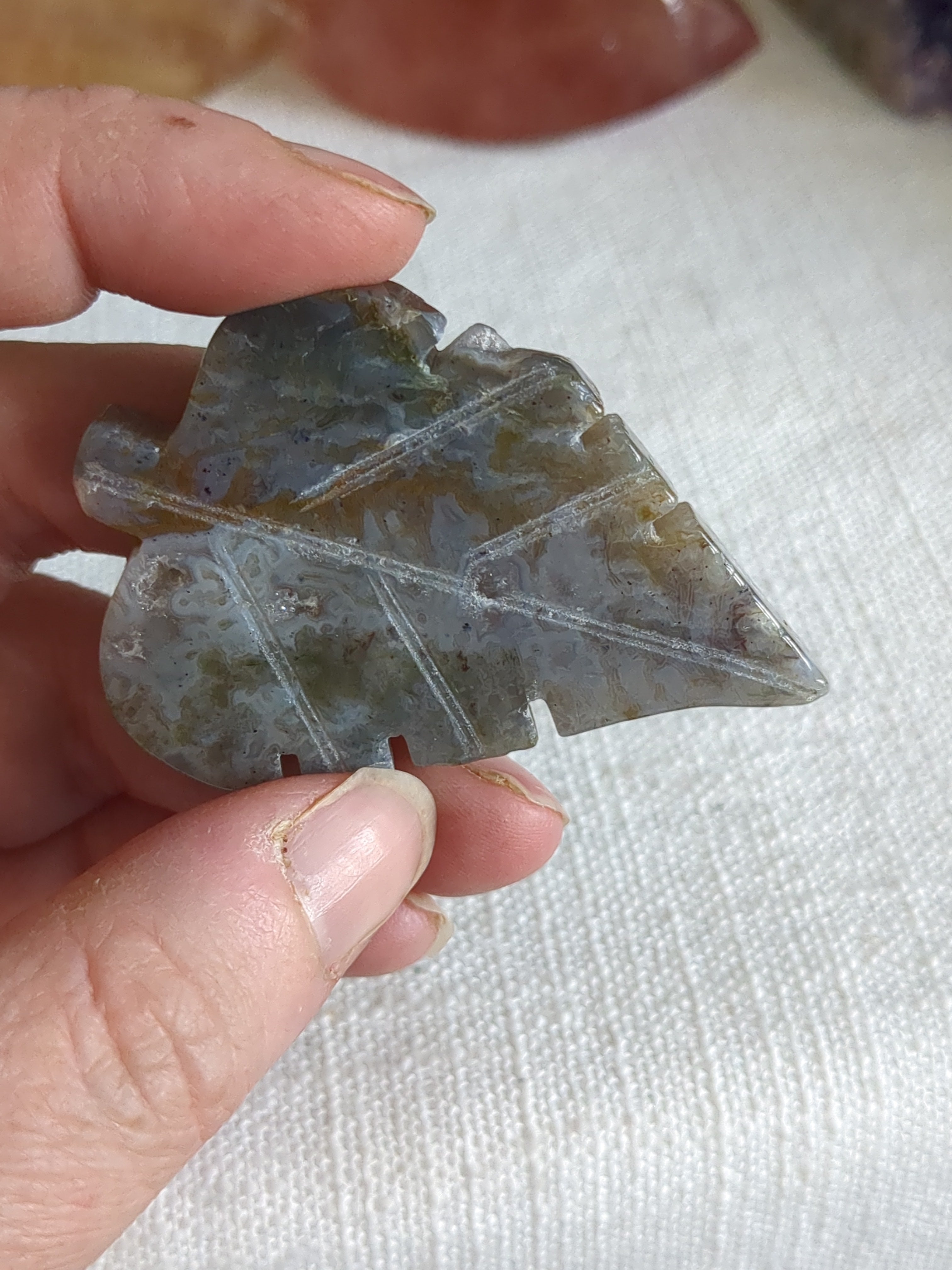Moss agate leaf