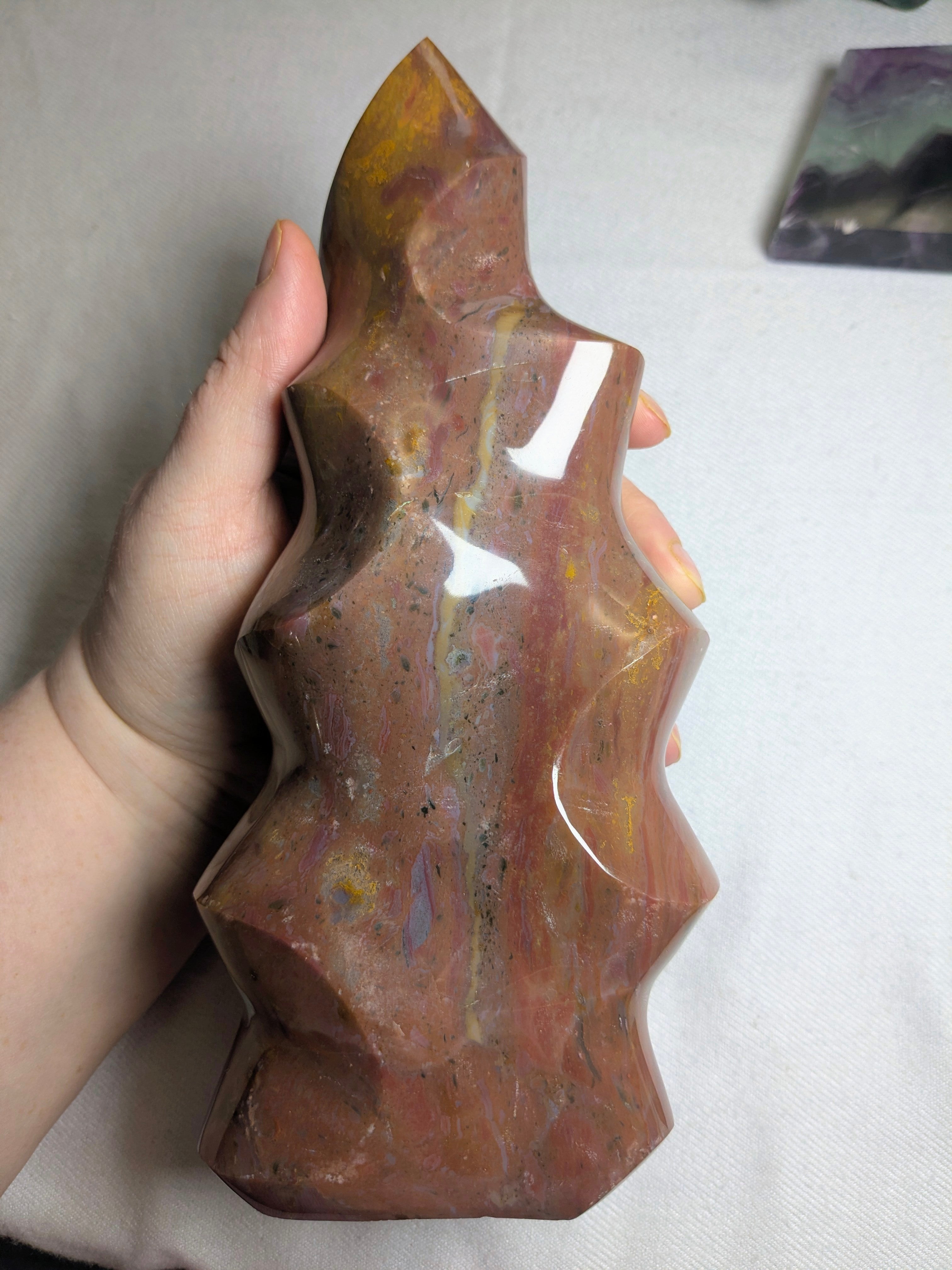 Red/Yellow Extra Large Ocean Jasper Flame