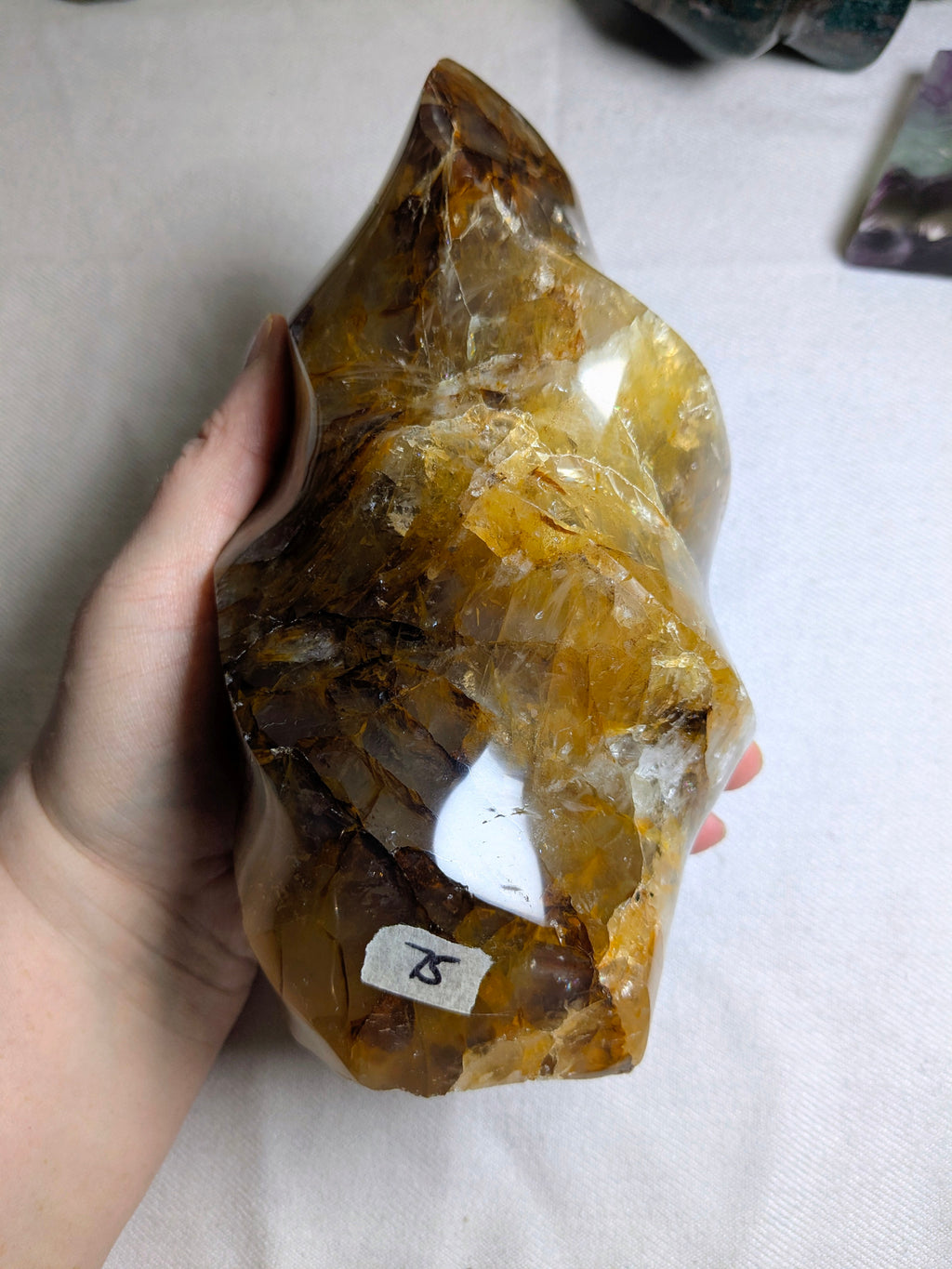 Golden Healer Quartz Flame