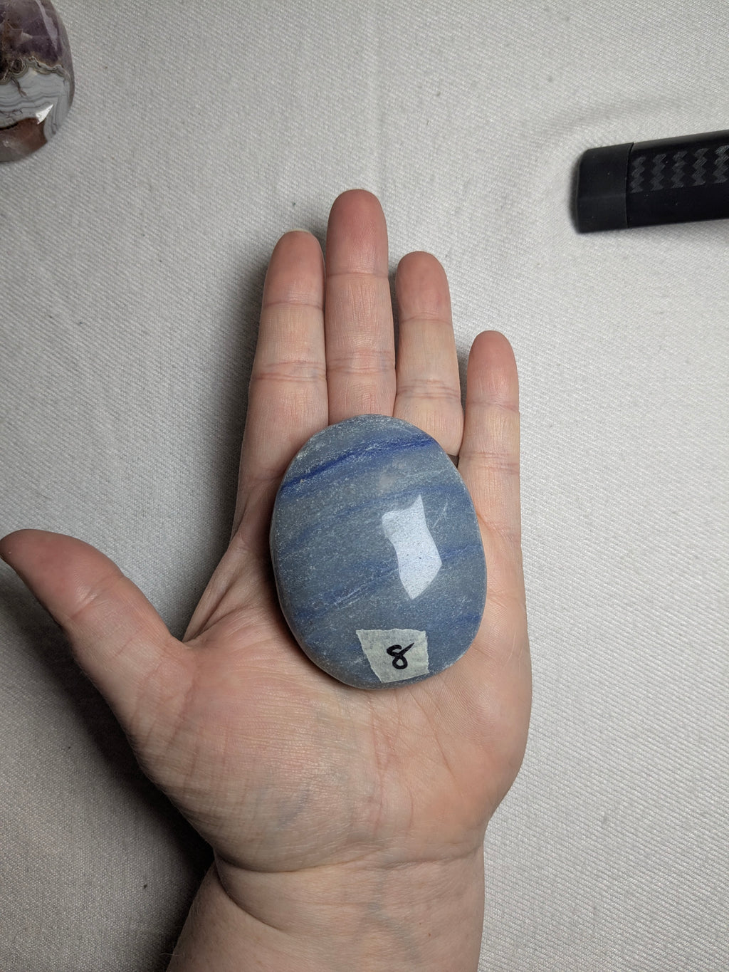 Blue aventurine palm stone B