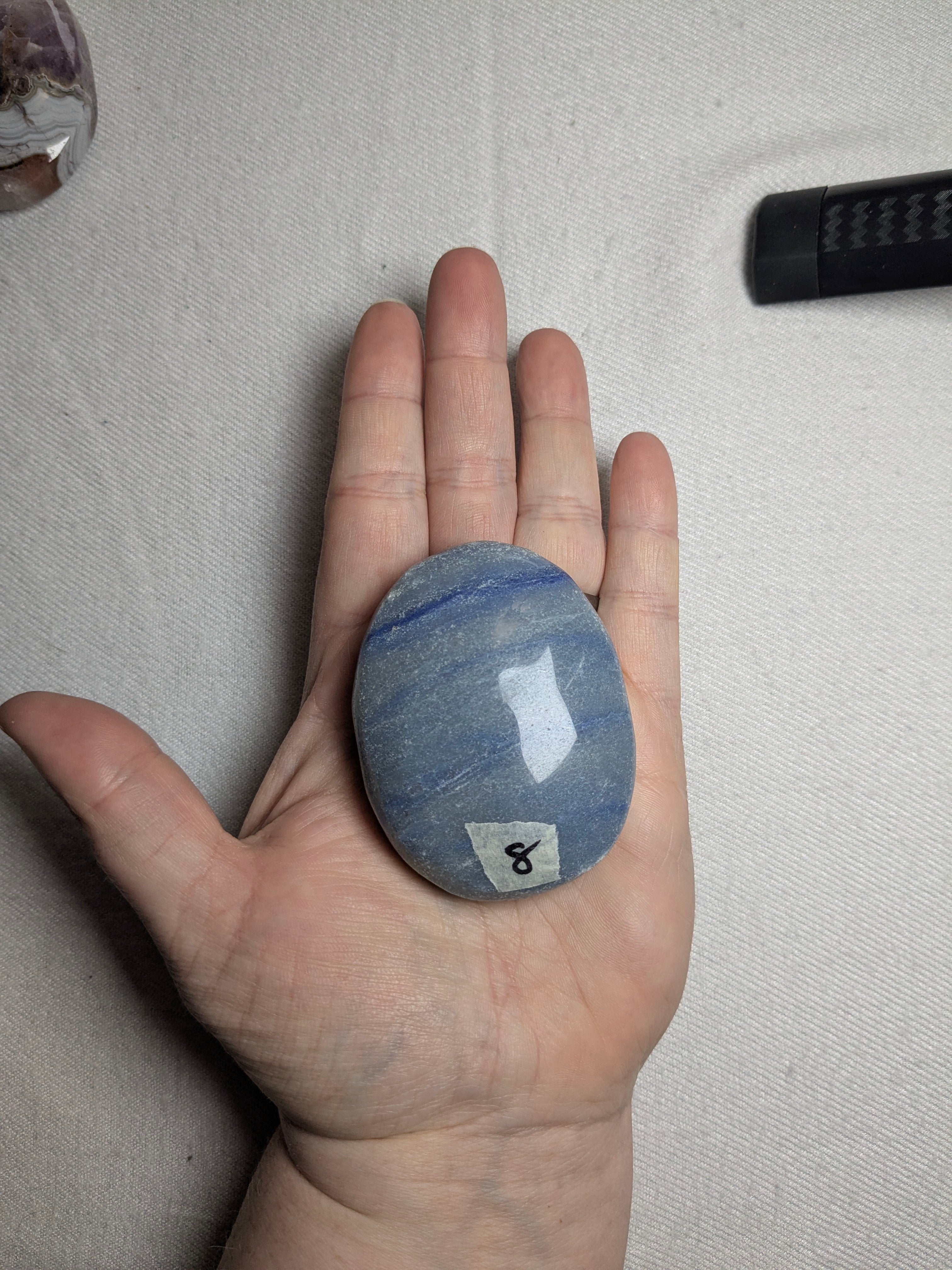 Blue aventurine palm stone B