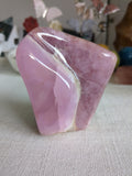 Pink aragonite freeform