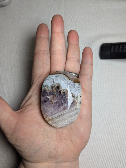 Amethyst agate palm stone B