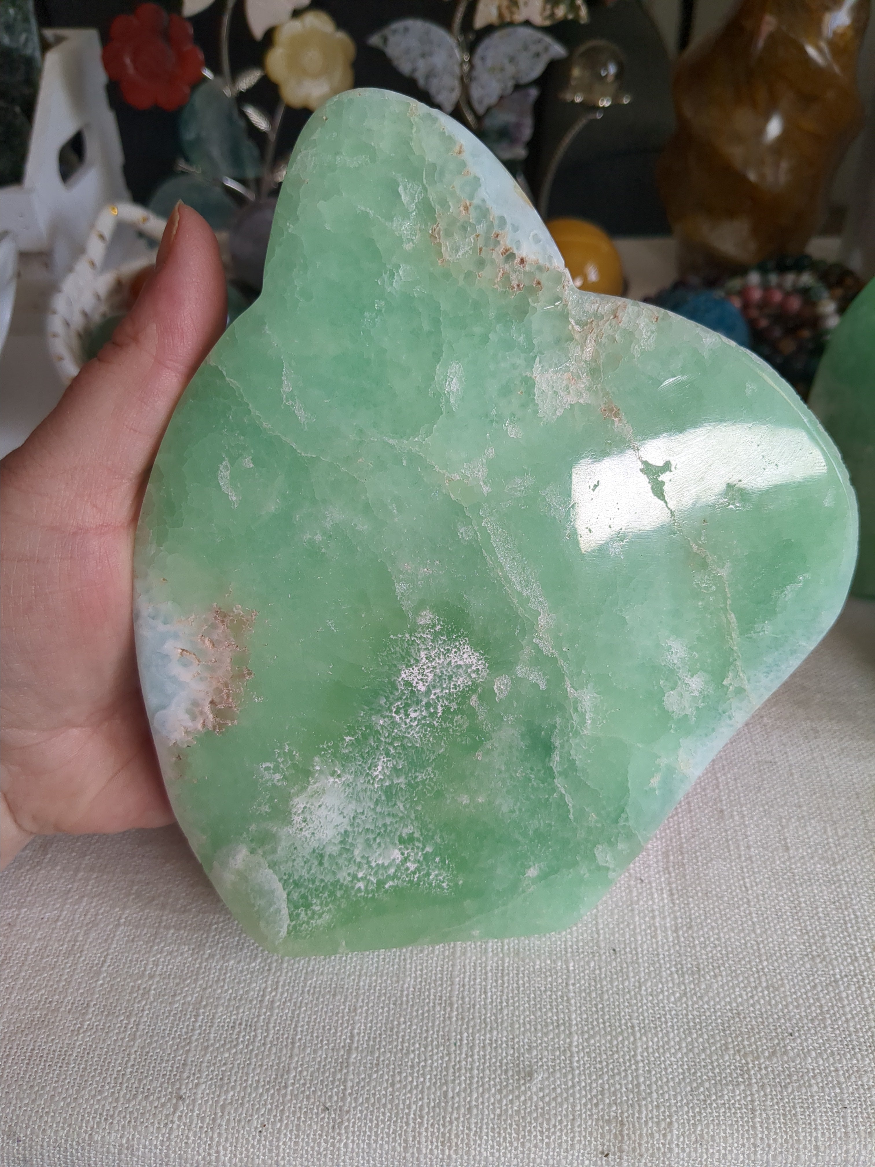 Extra Large Caribbean calcite freeform