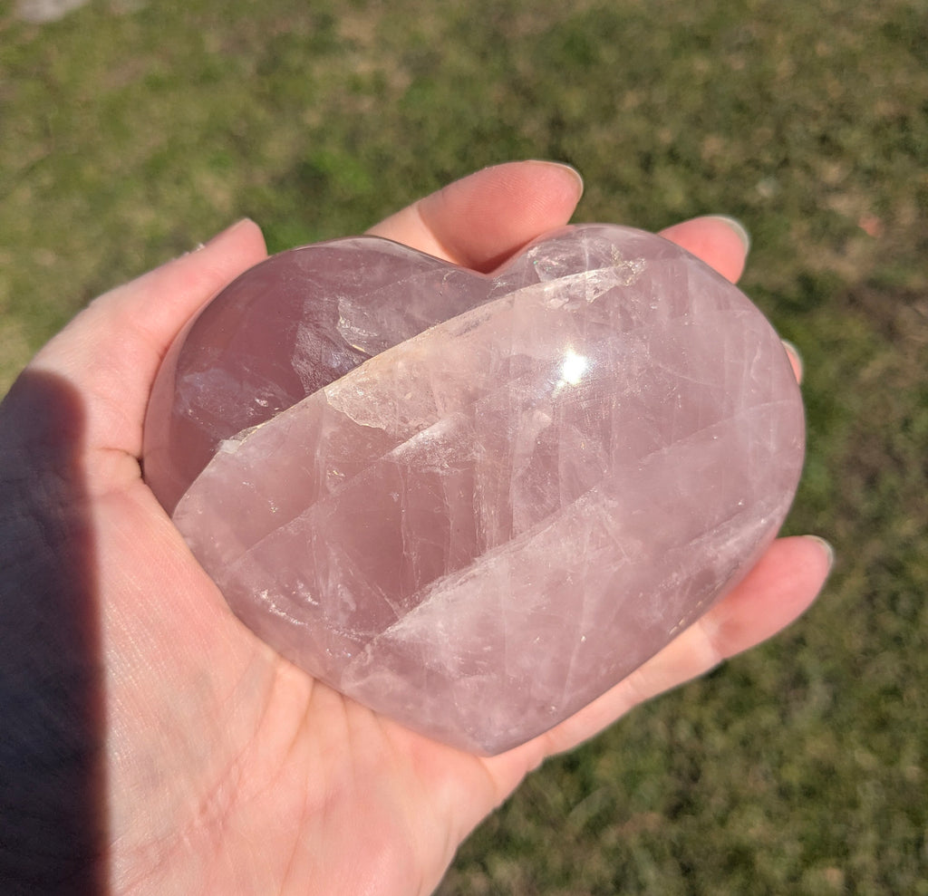 Rose Quartz Heart A