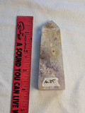 Flower agate quartz tower A