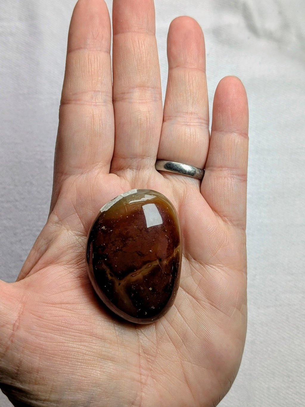 Carnelian palm stone B