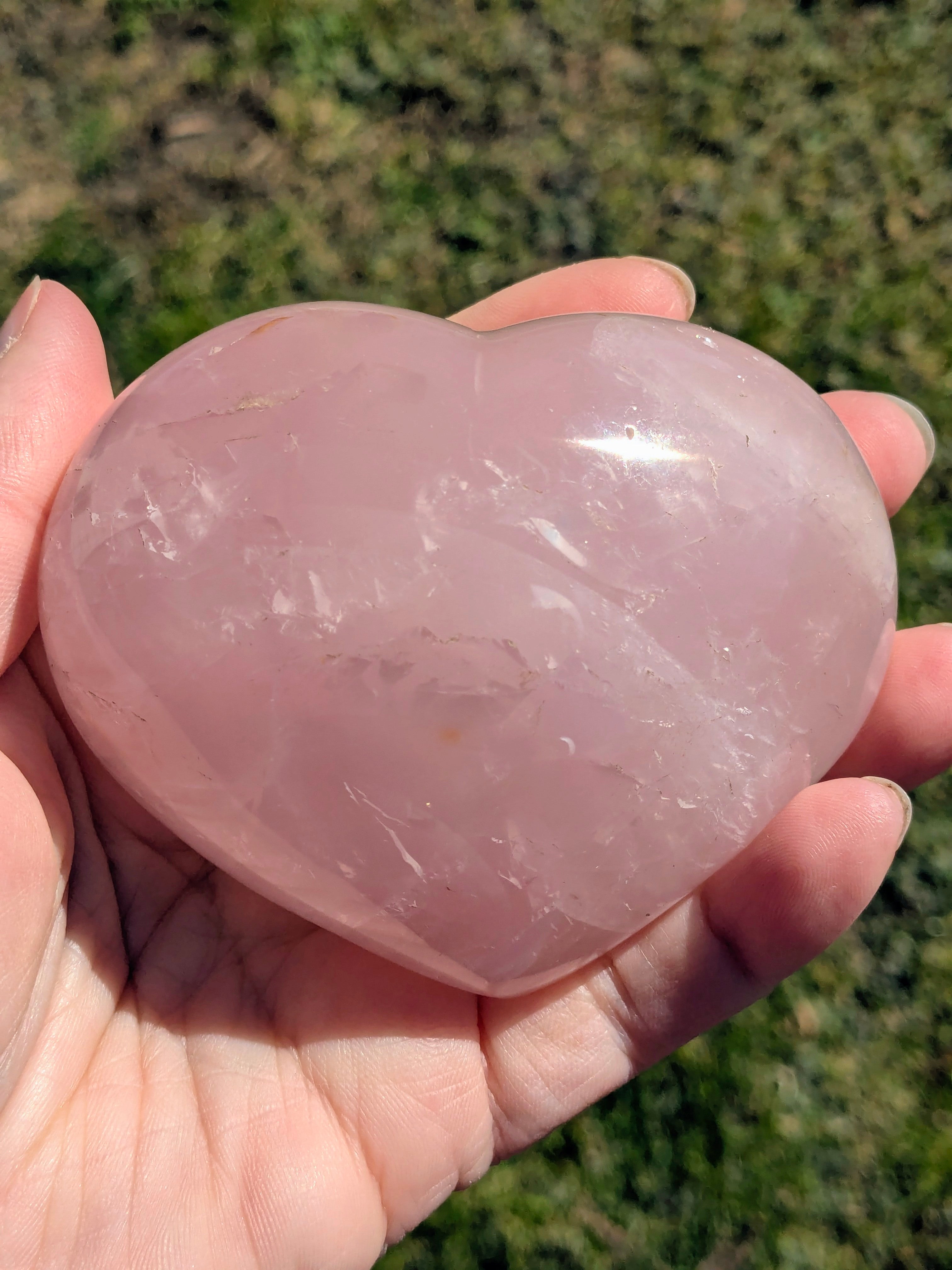 Rose Quartz Heart B