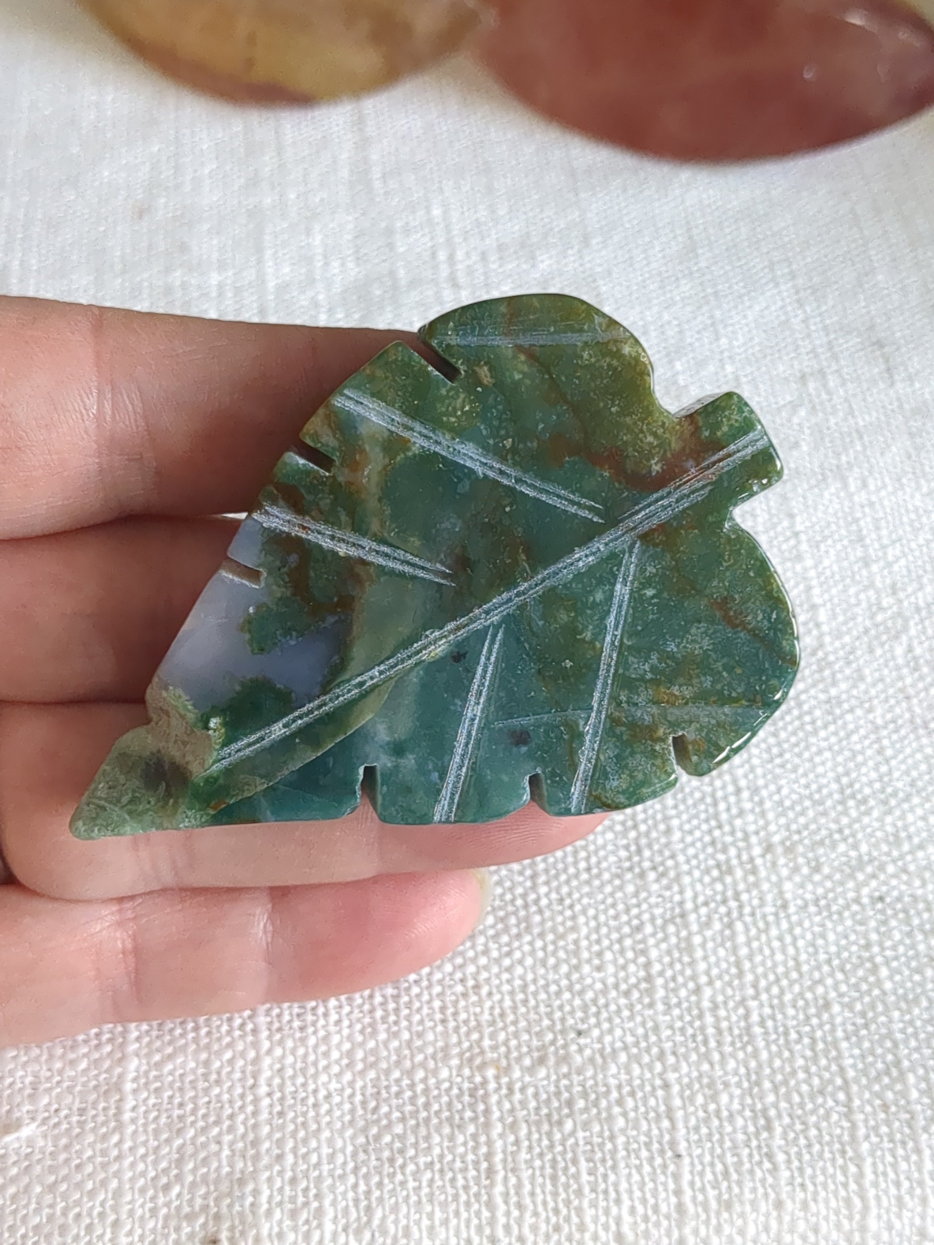 Moss agate leaf