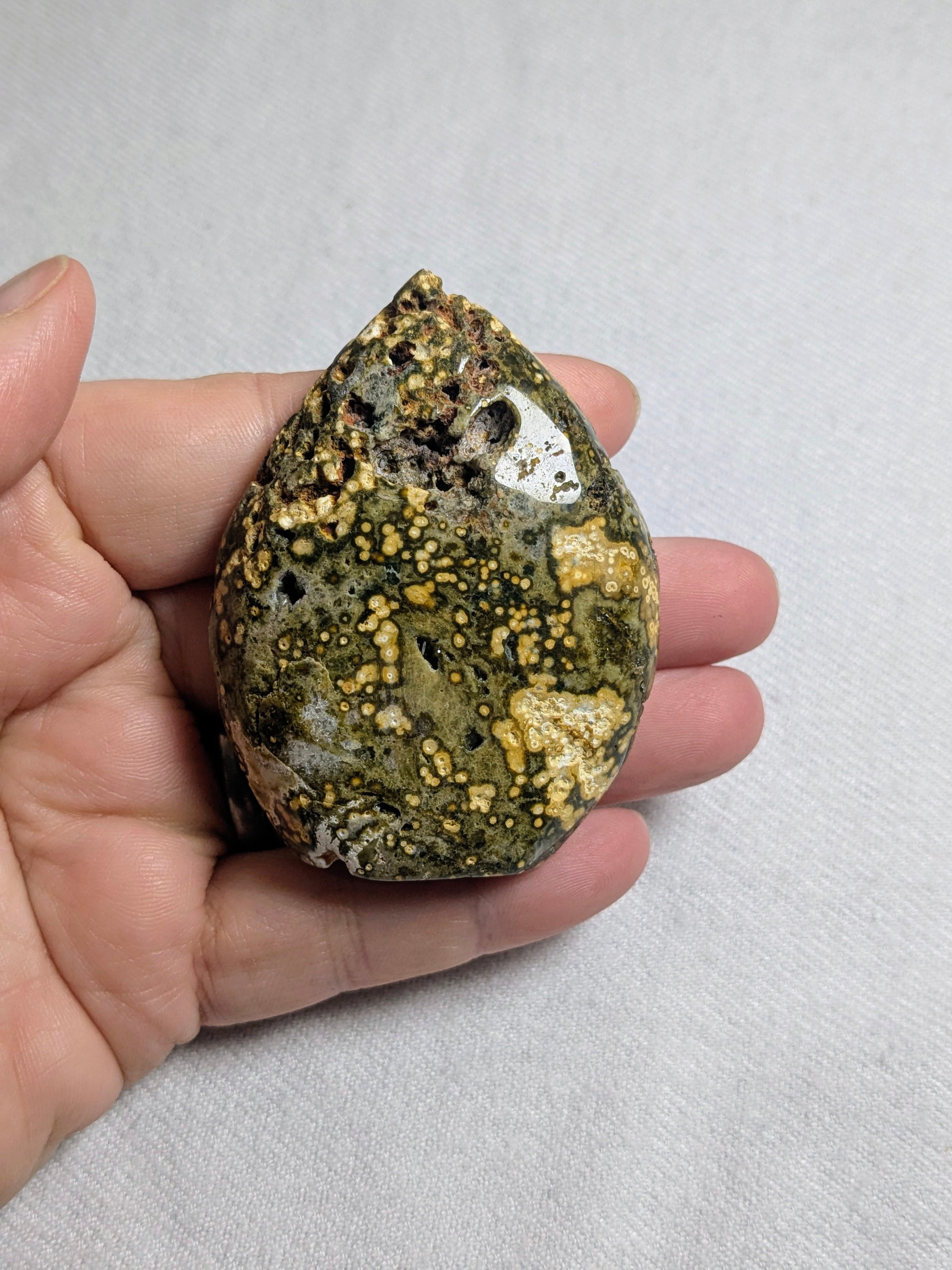 Small Ocean Jasper Teardrop