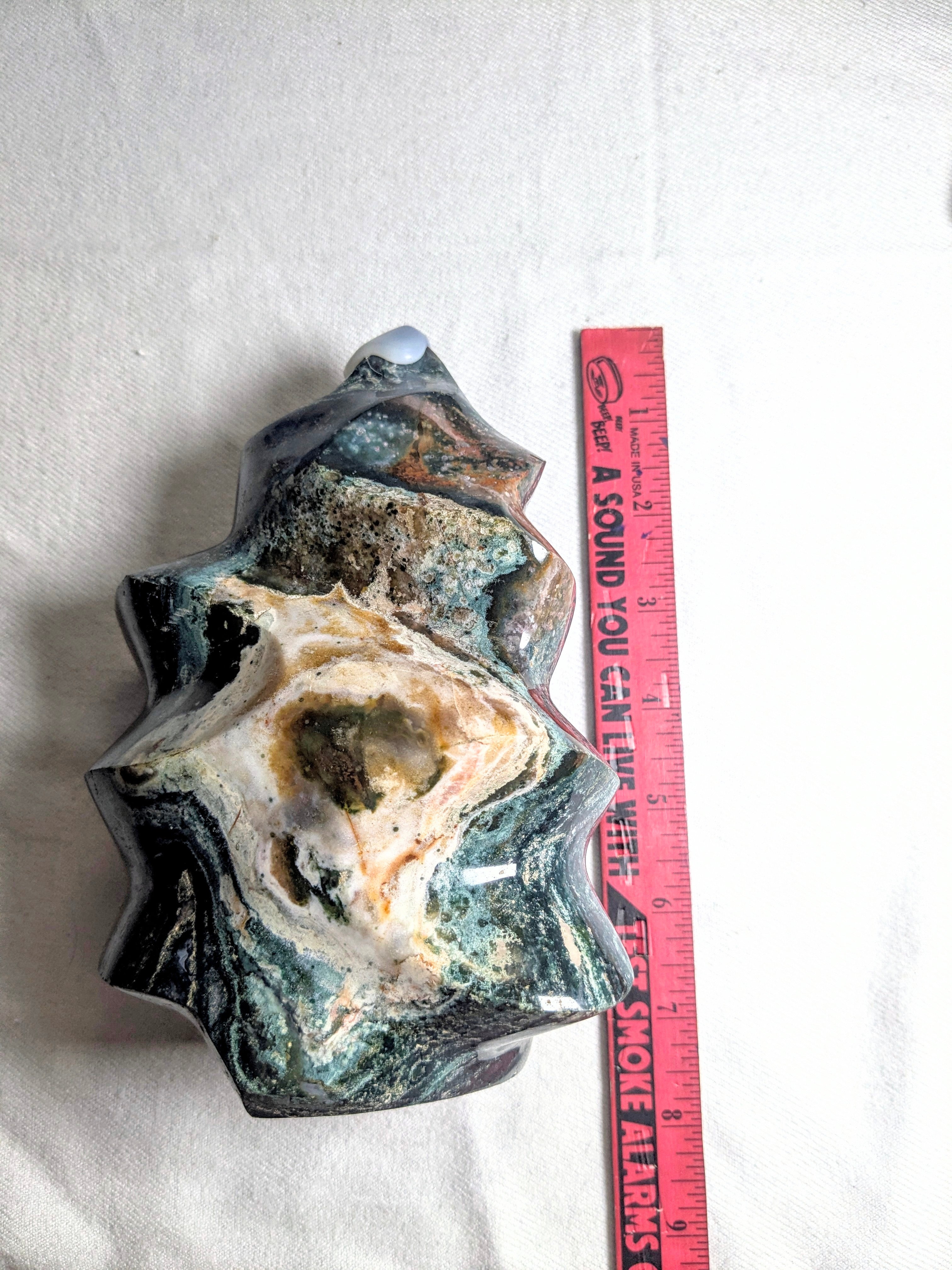 Extra Large Ocean Jasper Flame