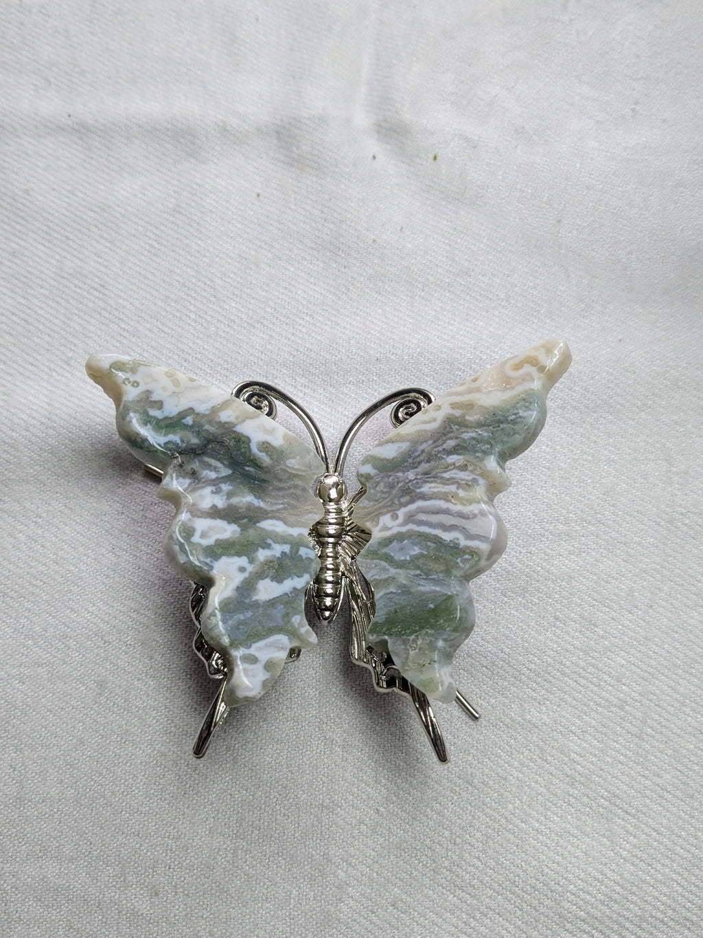 Moss Agate Butterfly - A