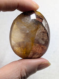 Fire quartz palm stone C