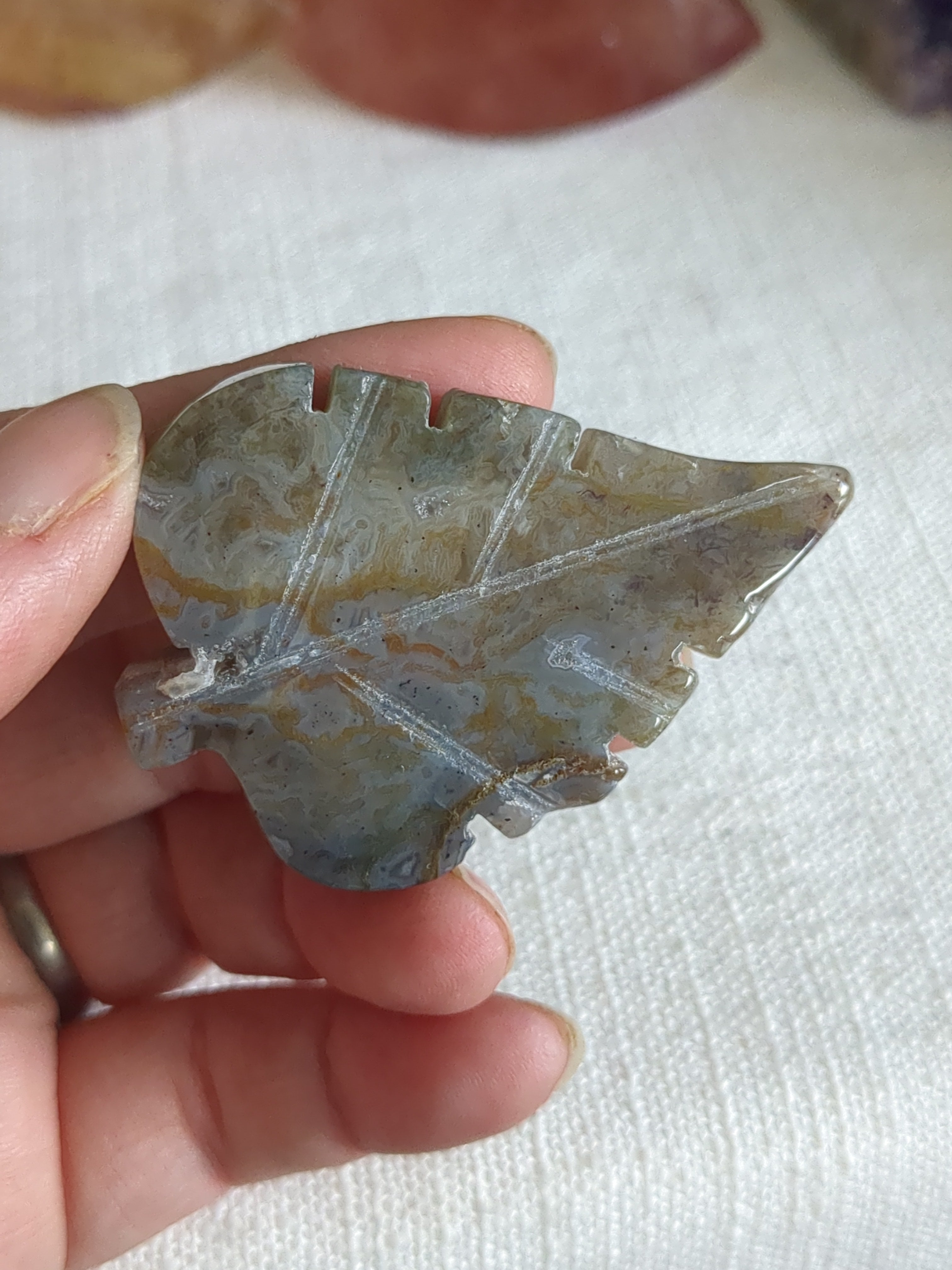 Moss agate leaf