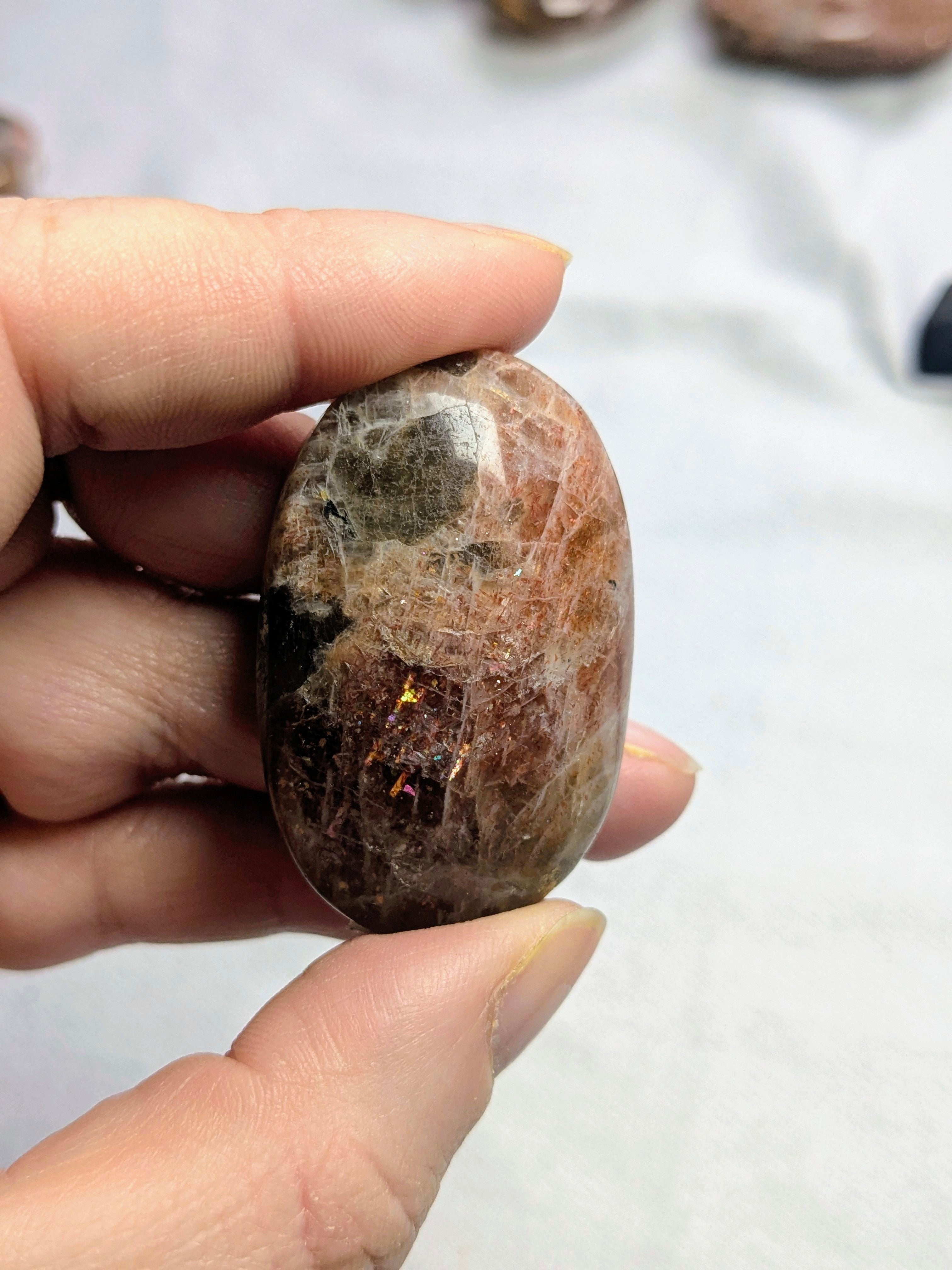 Sunstone worry stone