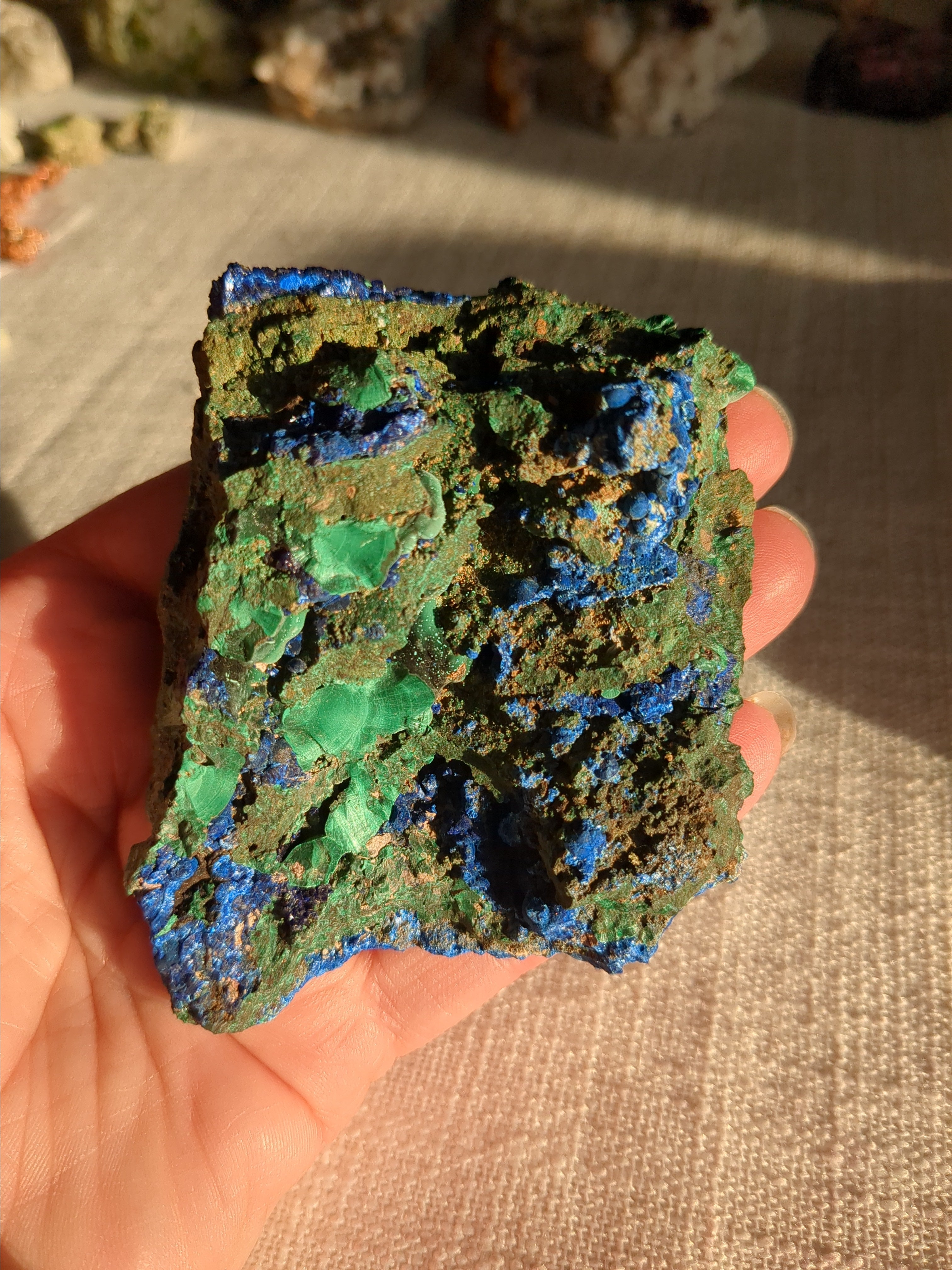 Malachite with Azurite specimen
