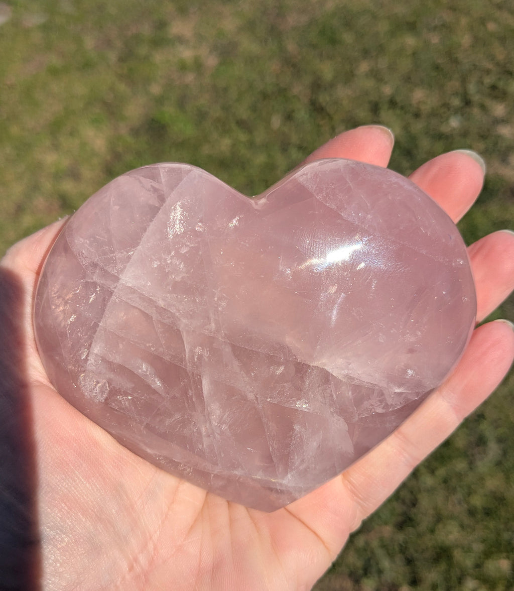 Rose Quartz Heart A