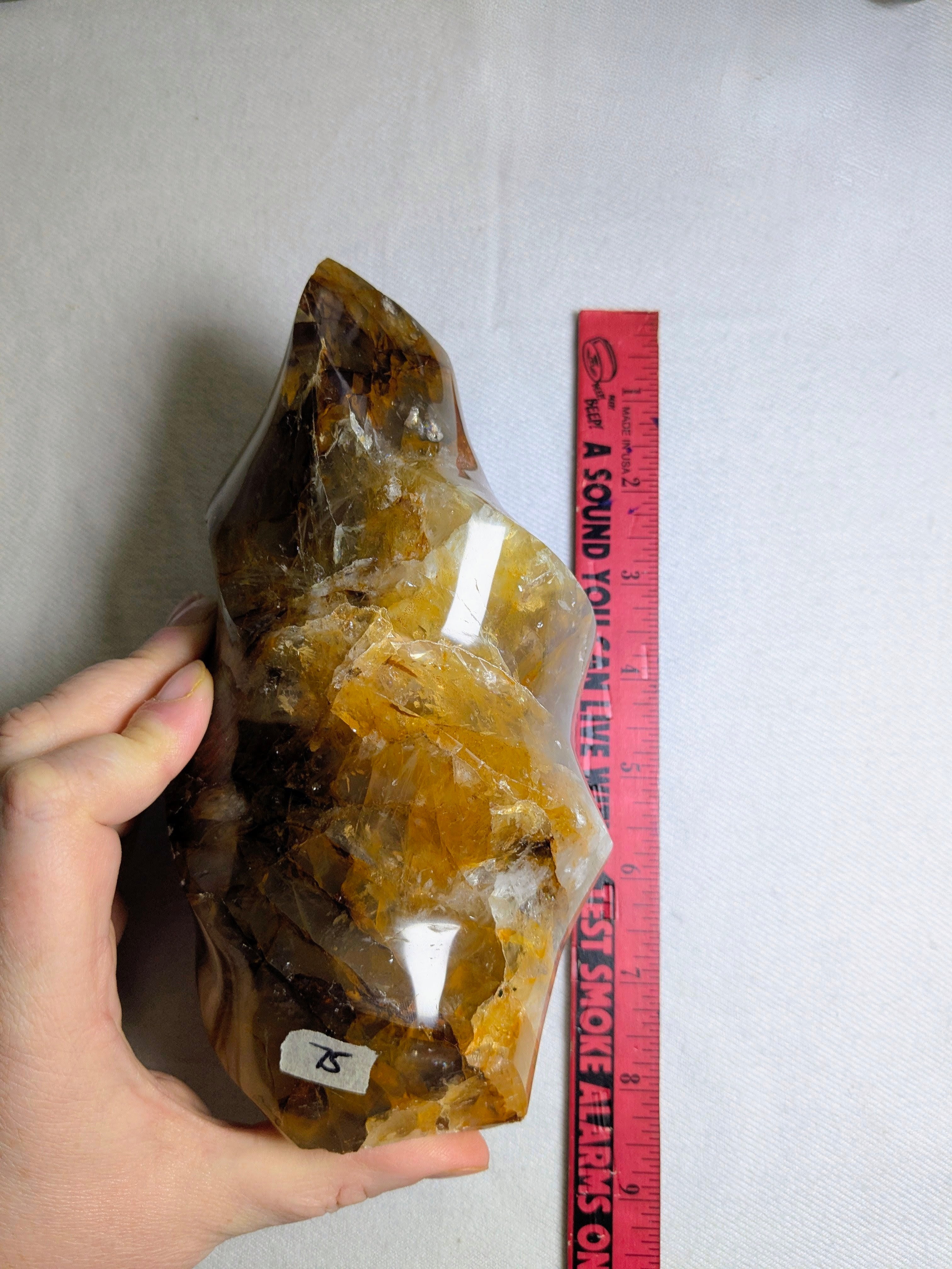 Golden Healer Quartz Flame