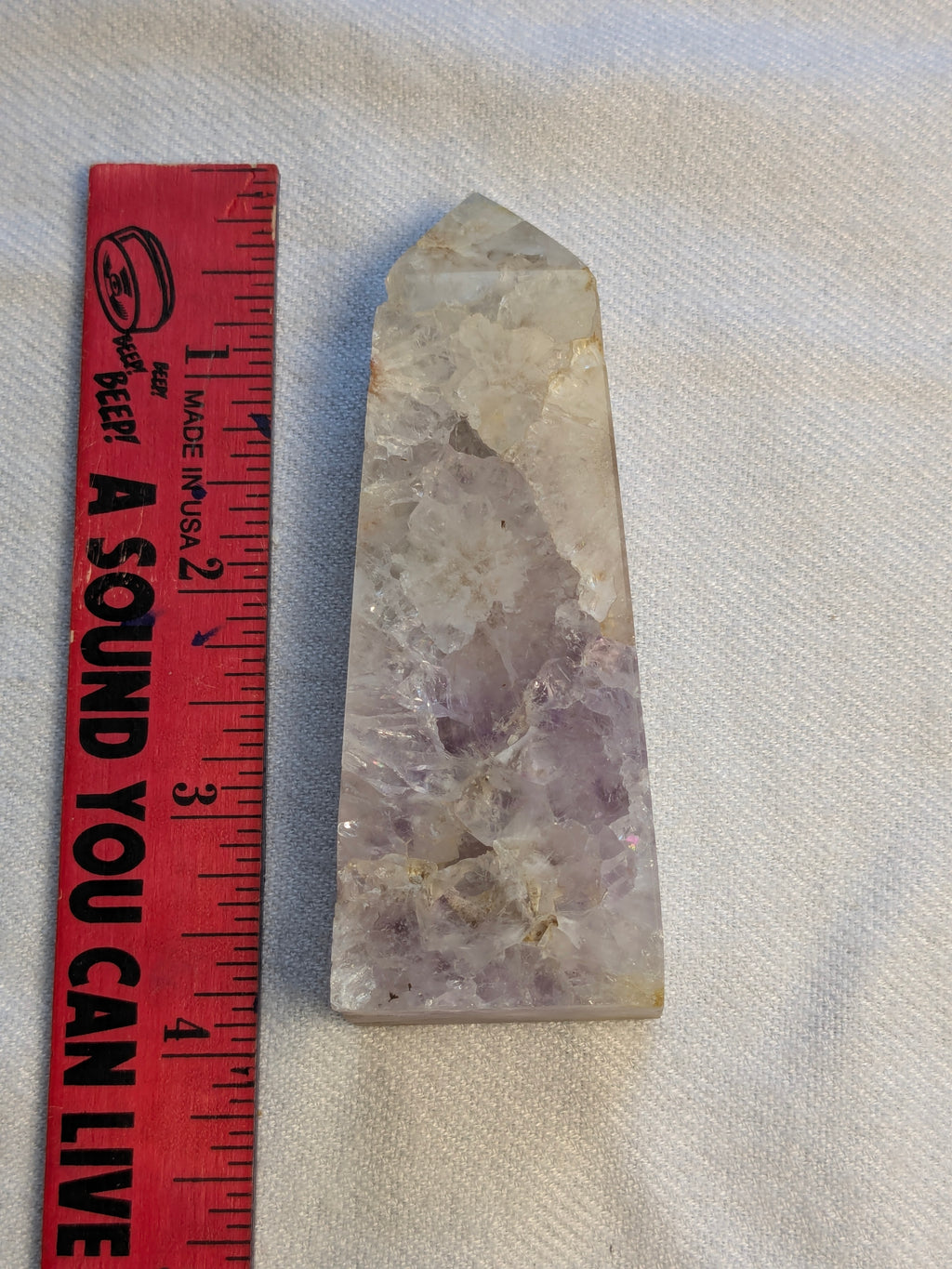 Flower agate quartz tower A