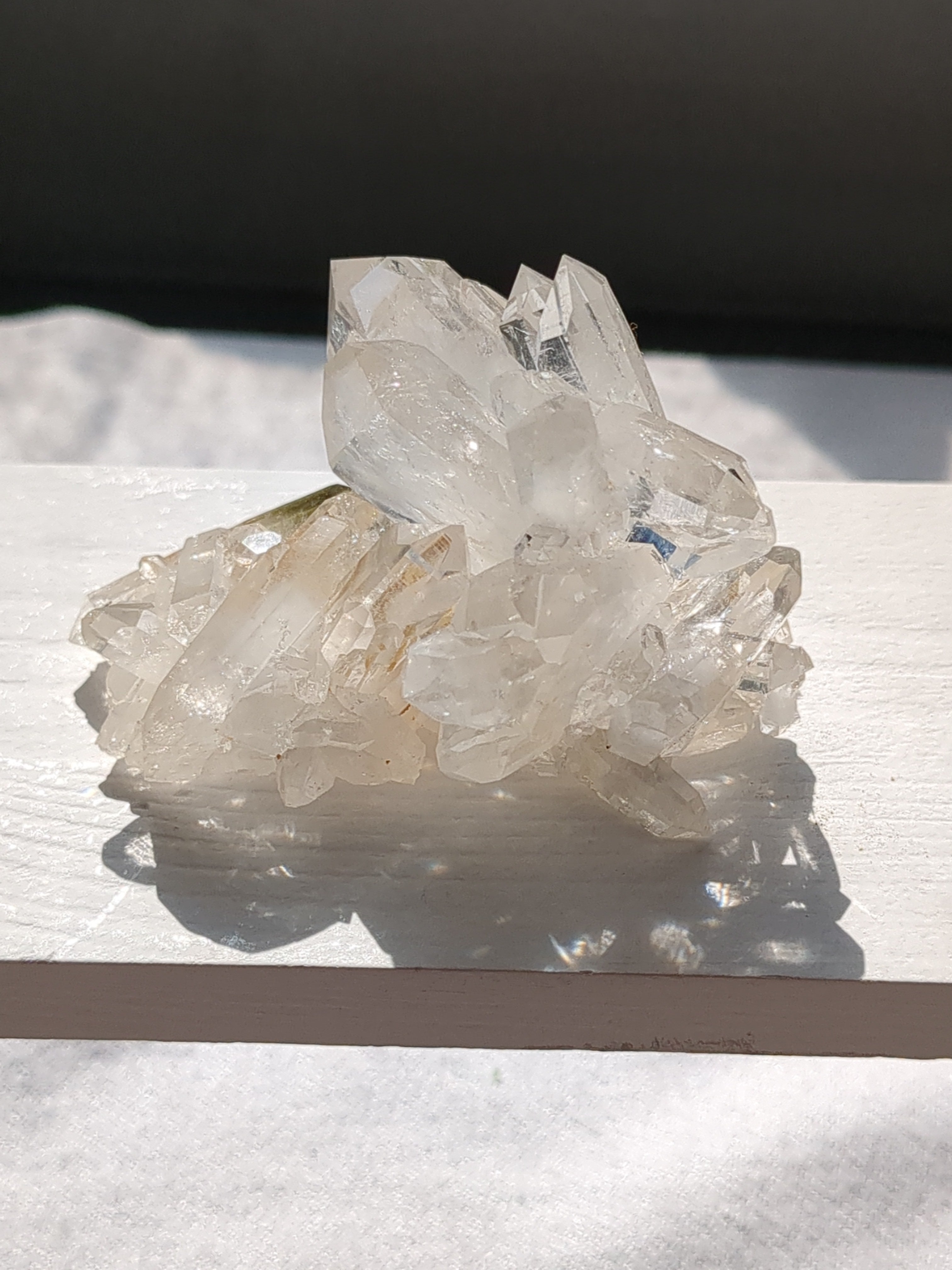 Clear quartz cluster