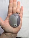 Purple fluorite palm stone