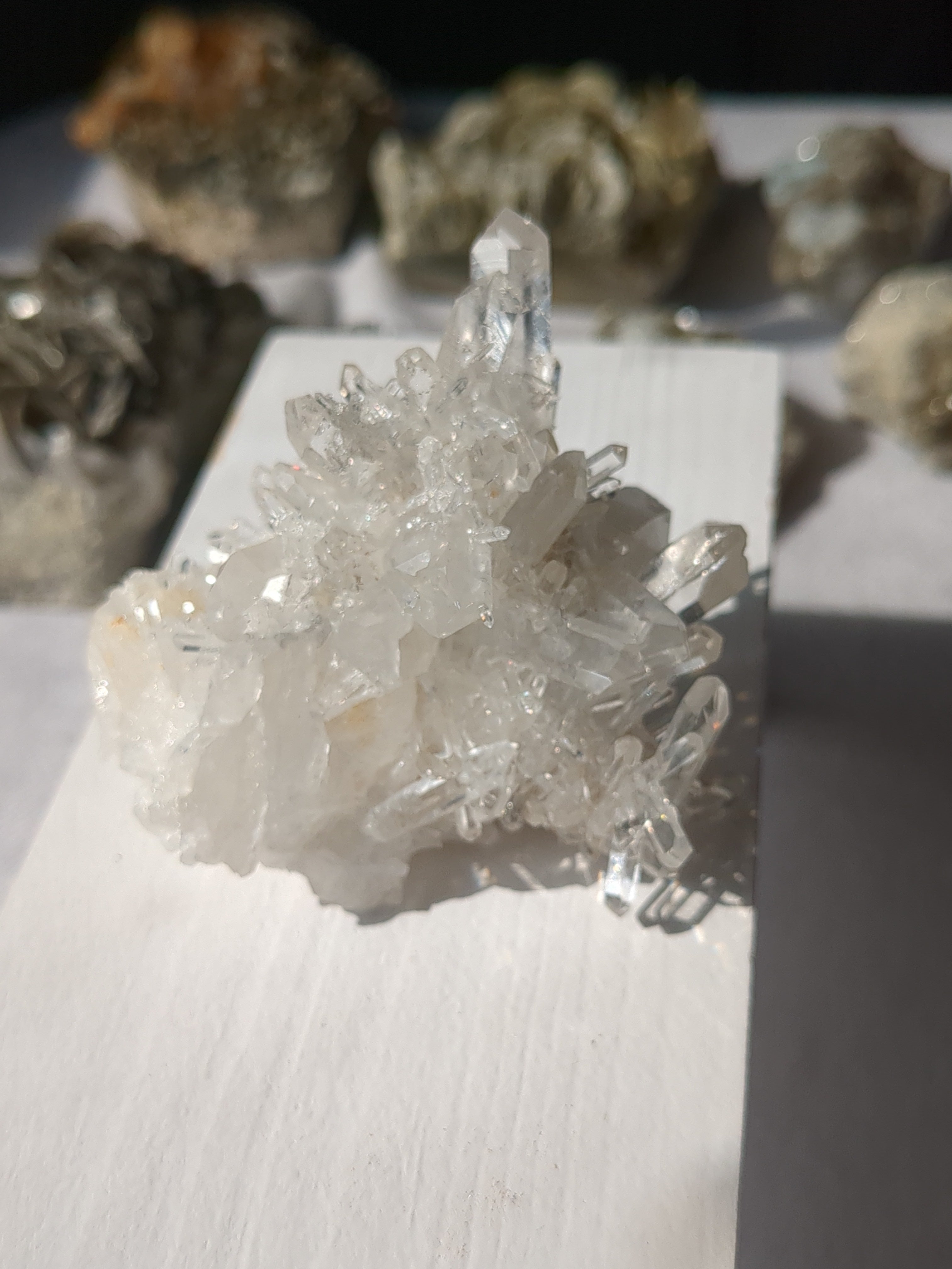 Clear quartz cluster