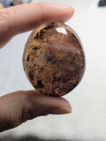 Fire quartz palm stone D