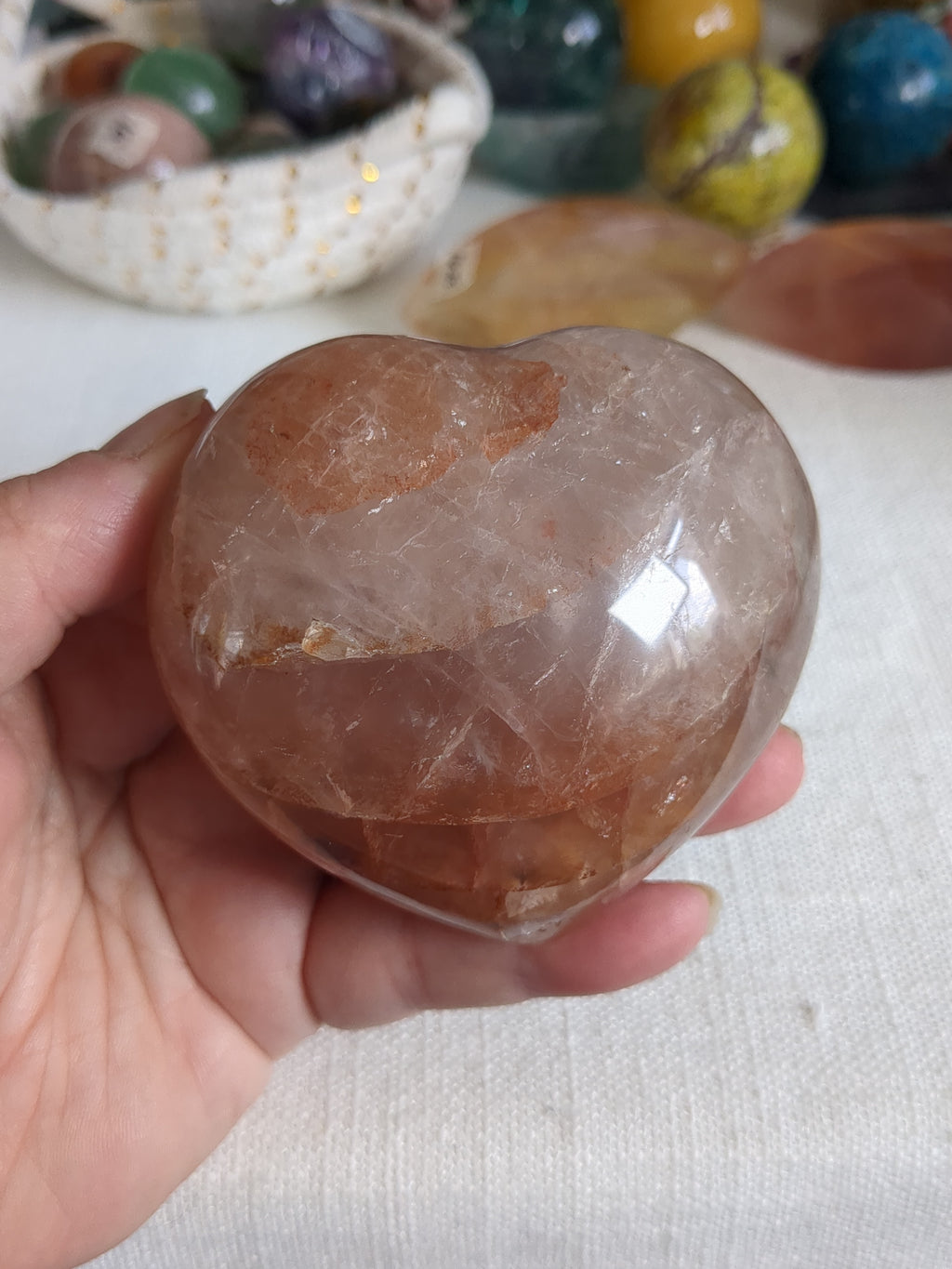 Fire Quartz Heart