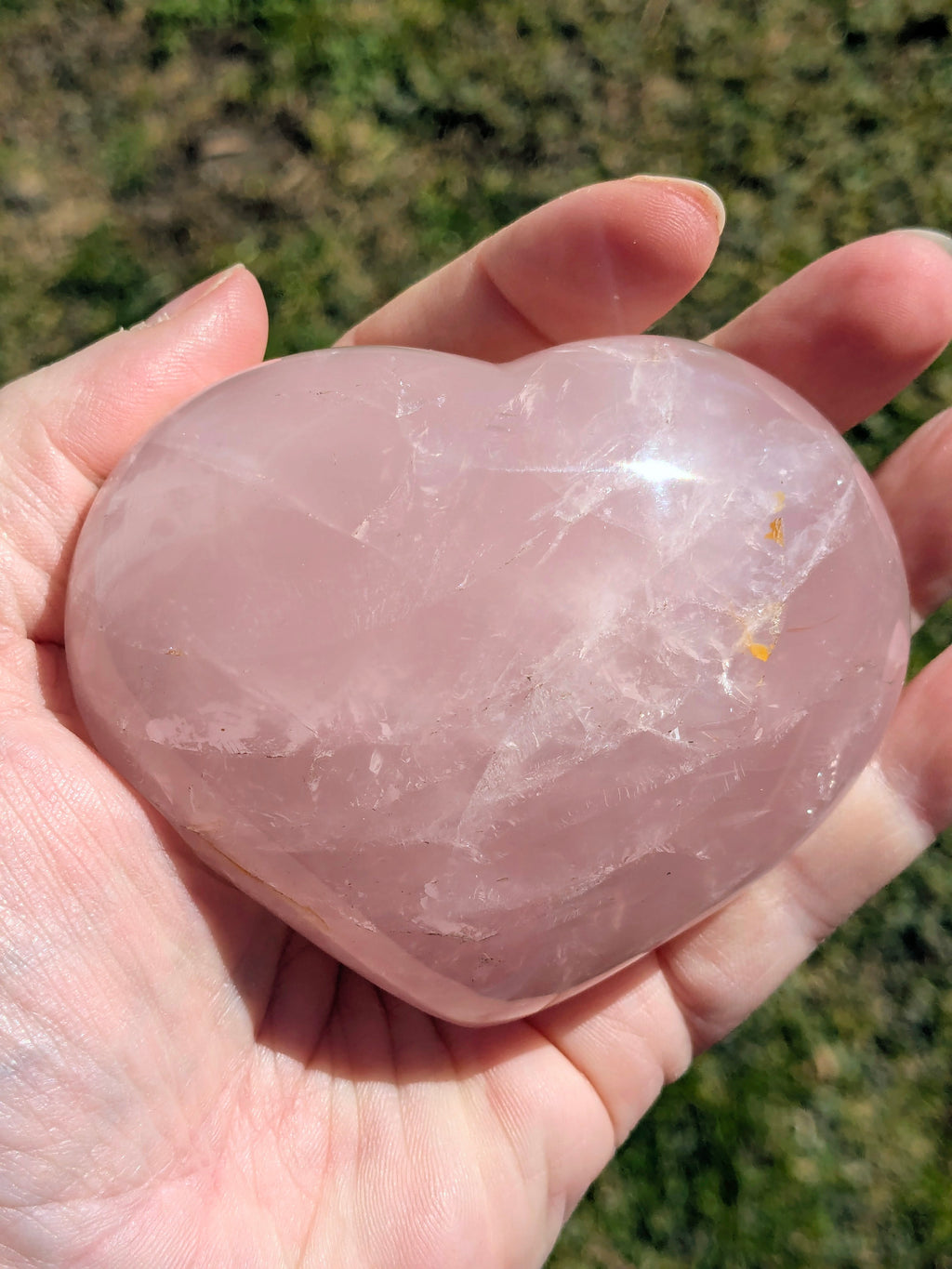 Rose Quartz Heart B