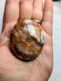 Fire quartz palm stone A