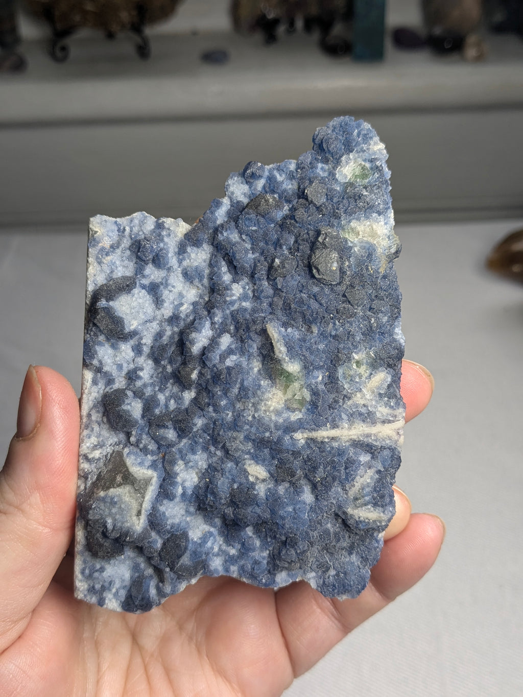 Blueberry Fluorite Specimen
